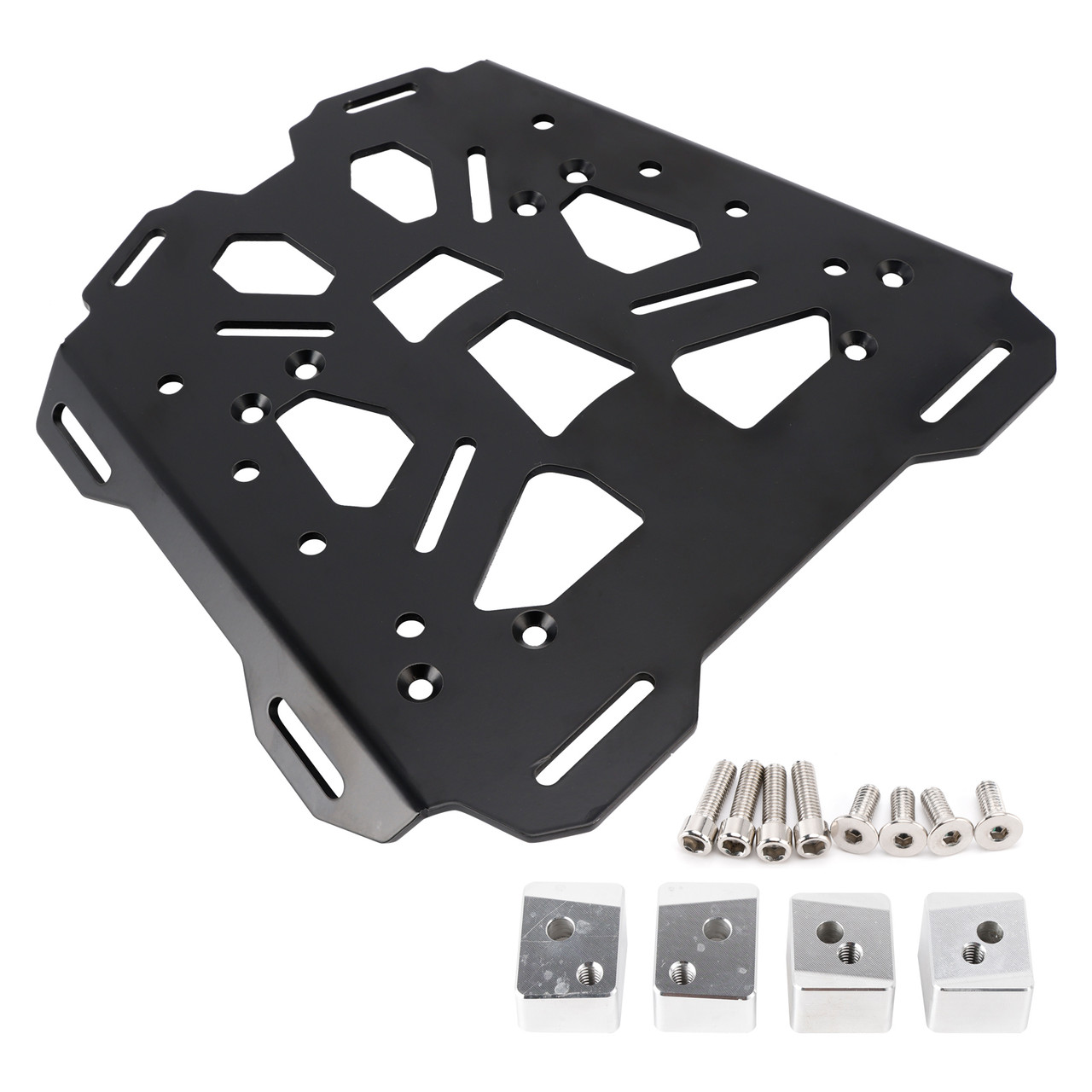 2022-2025 Ducati Multistrada V4 Aluminum Top Rack Luggage Carrier Plate Black Generic