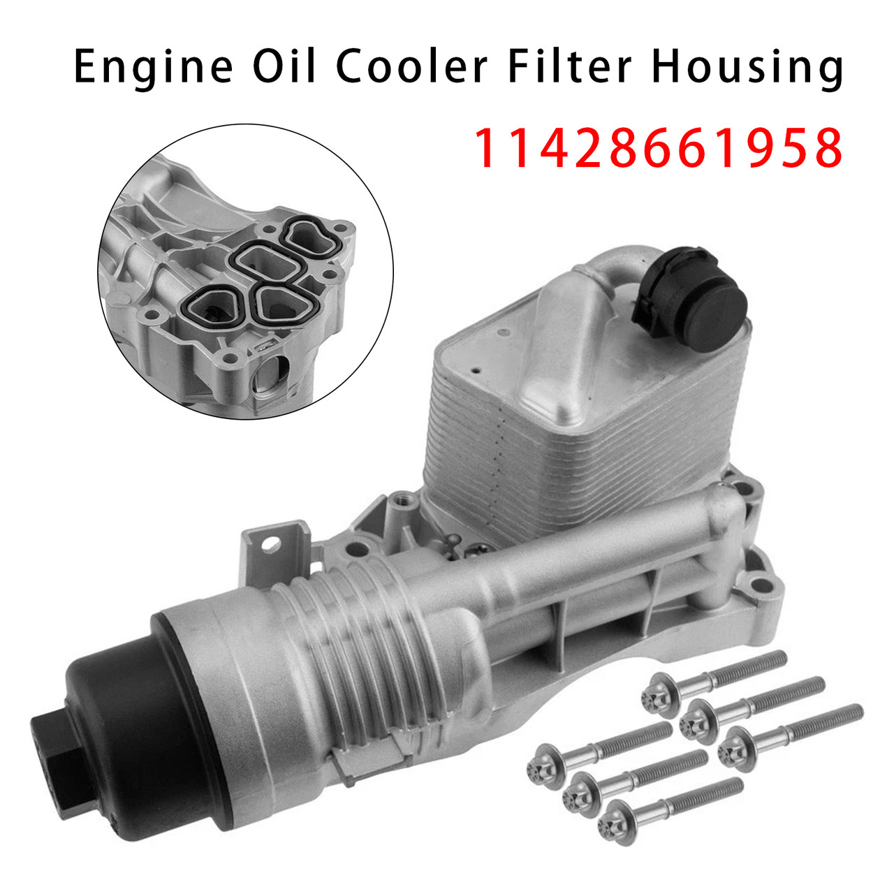 2020-2023 BMW X2 228i xDrive Engine Oil Cooler Filter Housing 11428661958 Generic