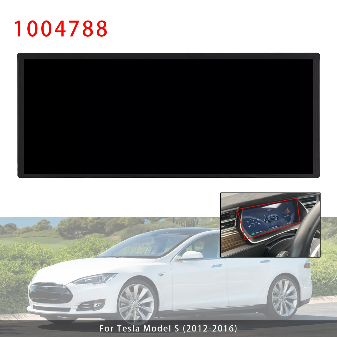 2012-2021 Tesla Model S/ S2/ X Instrument Display Screen  12.3" LCD Module 1004788 Generic