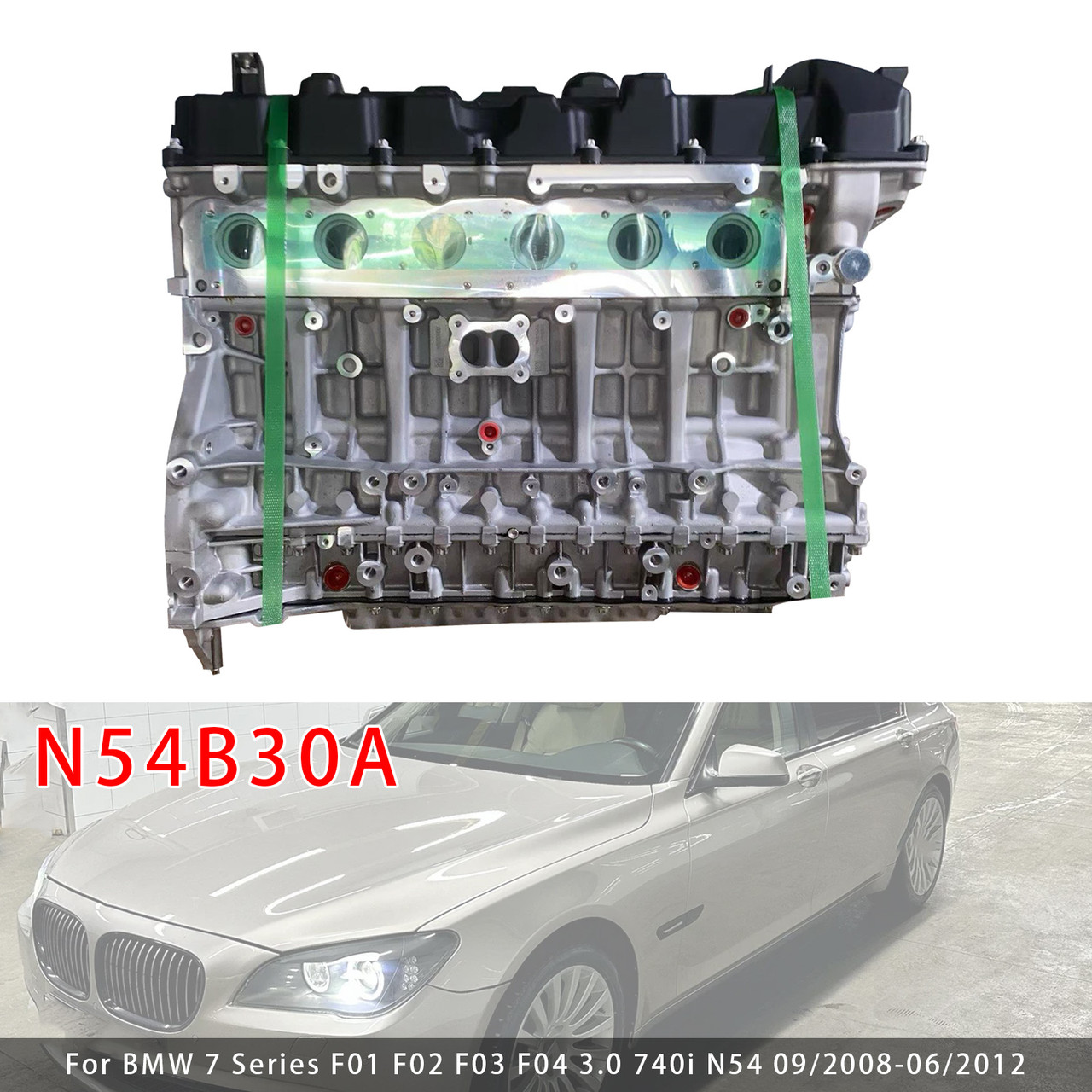 2008-2012 BMW 7 Series F01 F02 F03 F04 3.0 740i N54 Long Engine Block N54B30A Generic