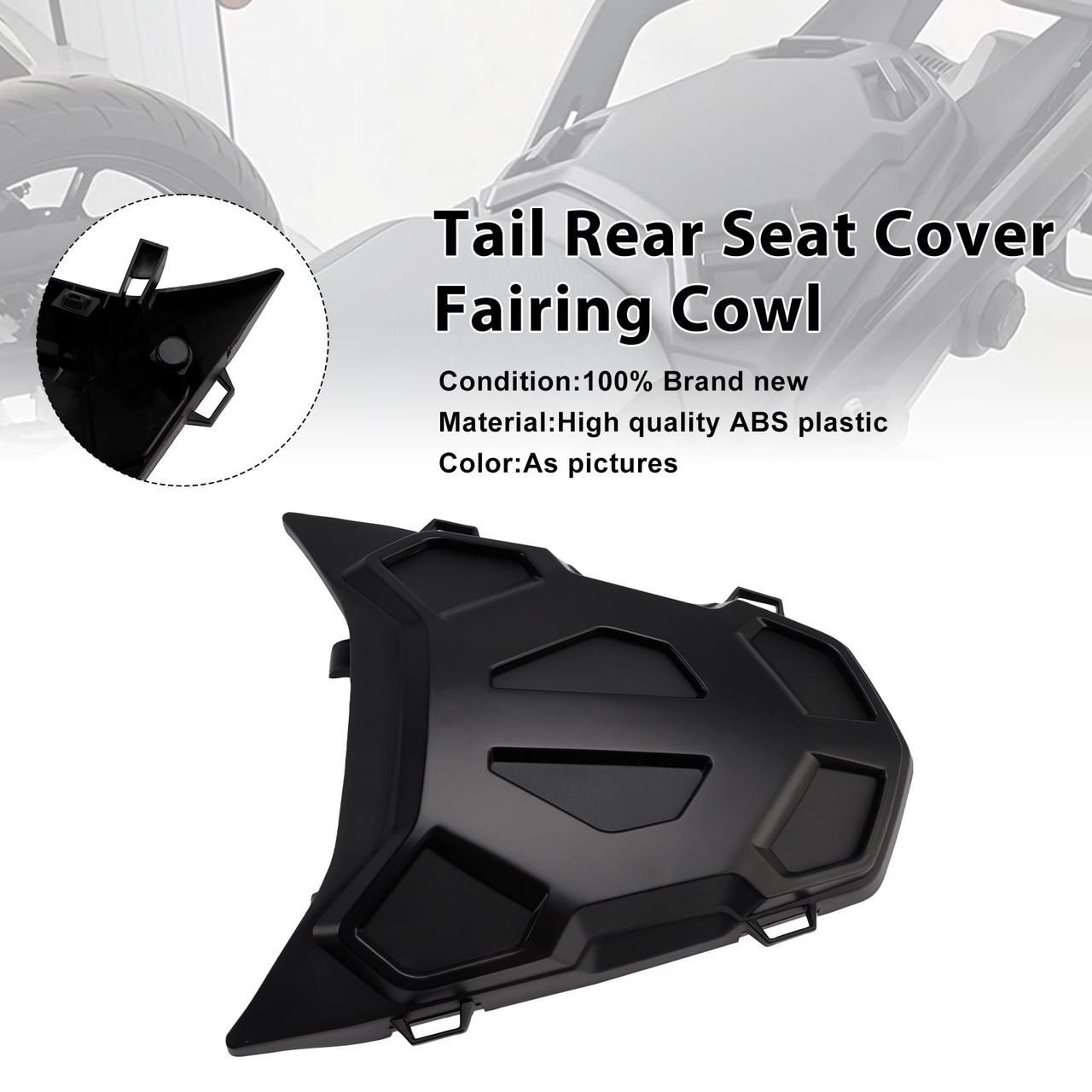 2024-2026 BMW R1300GS Tail Rear Seat Cover Fairing Cowl Matte Black Generic