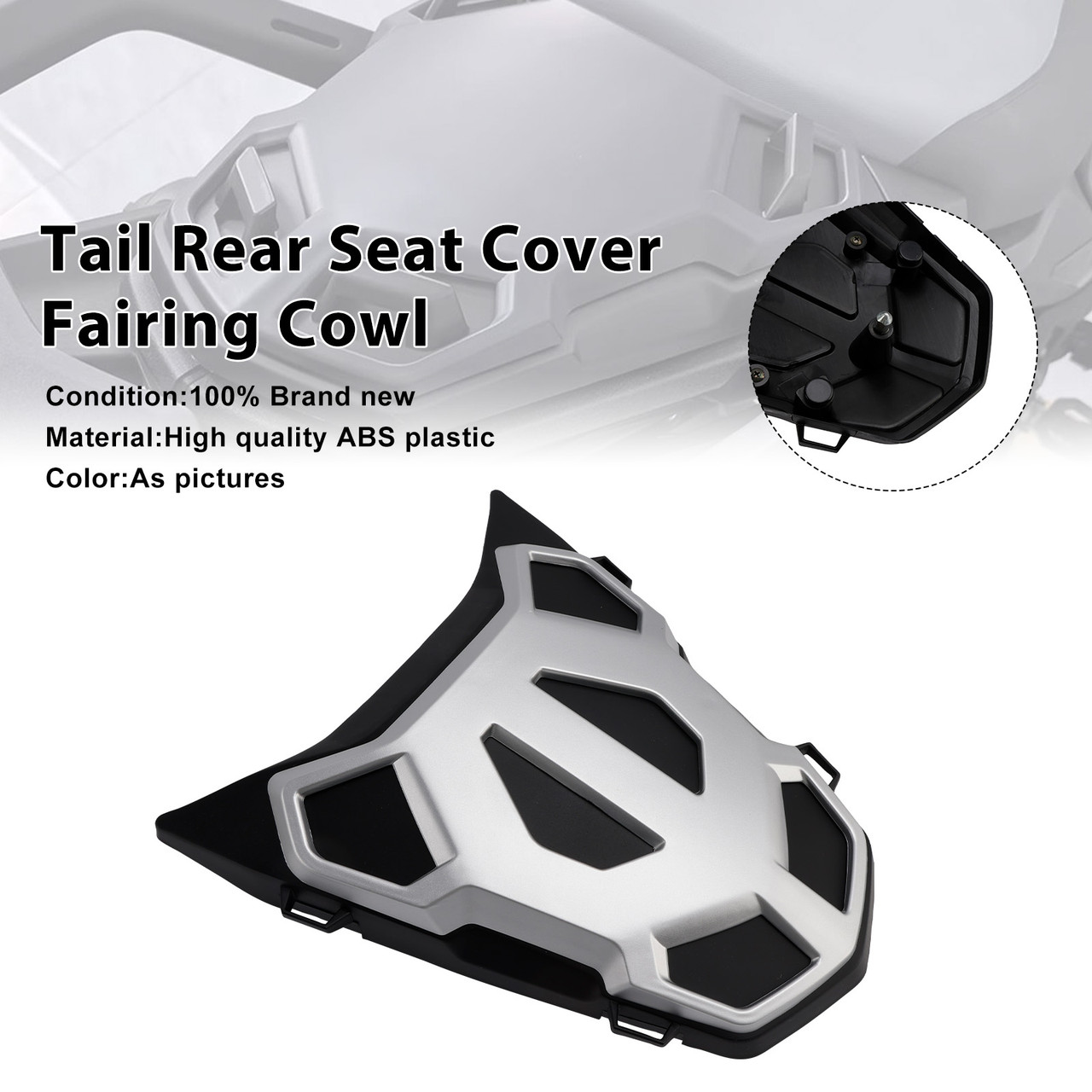 2024-2026 BMW R1300GS Tail Rear Seat Cover Fairing Cowl Silver Generic