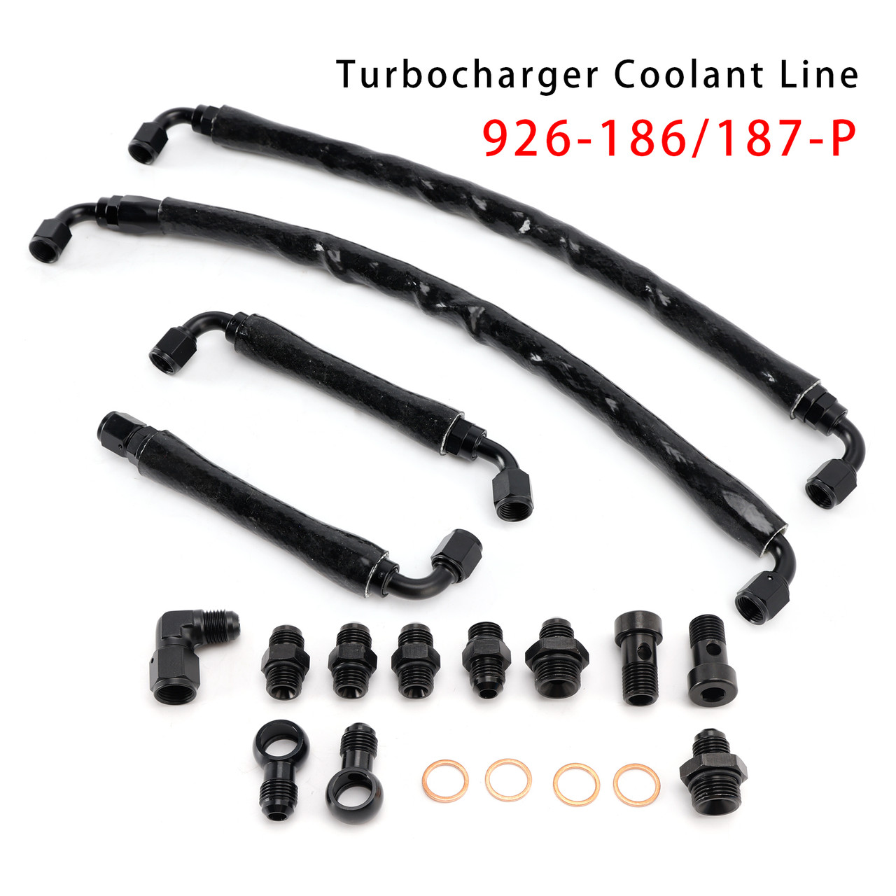 2011-2016 Ford F-150 EcoBoost 3.5L Turbocharger Coolant Line Upgrade Kit 926-186/187-P Generic