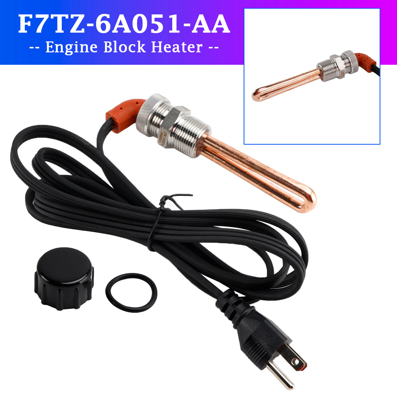1997-2003 Ford 7.3 7.3L Diesel 120V 1000W Engine Block Heater F7TZ-6A051-AA Generic
