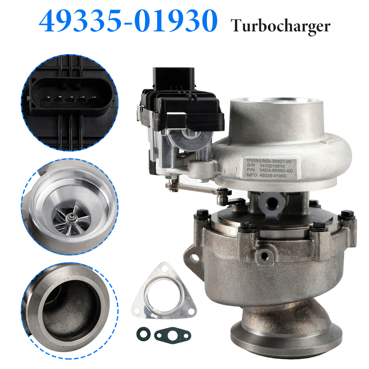 2015-2021 Jaguar XE X760 Turbocharger 49335-01930 Generic