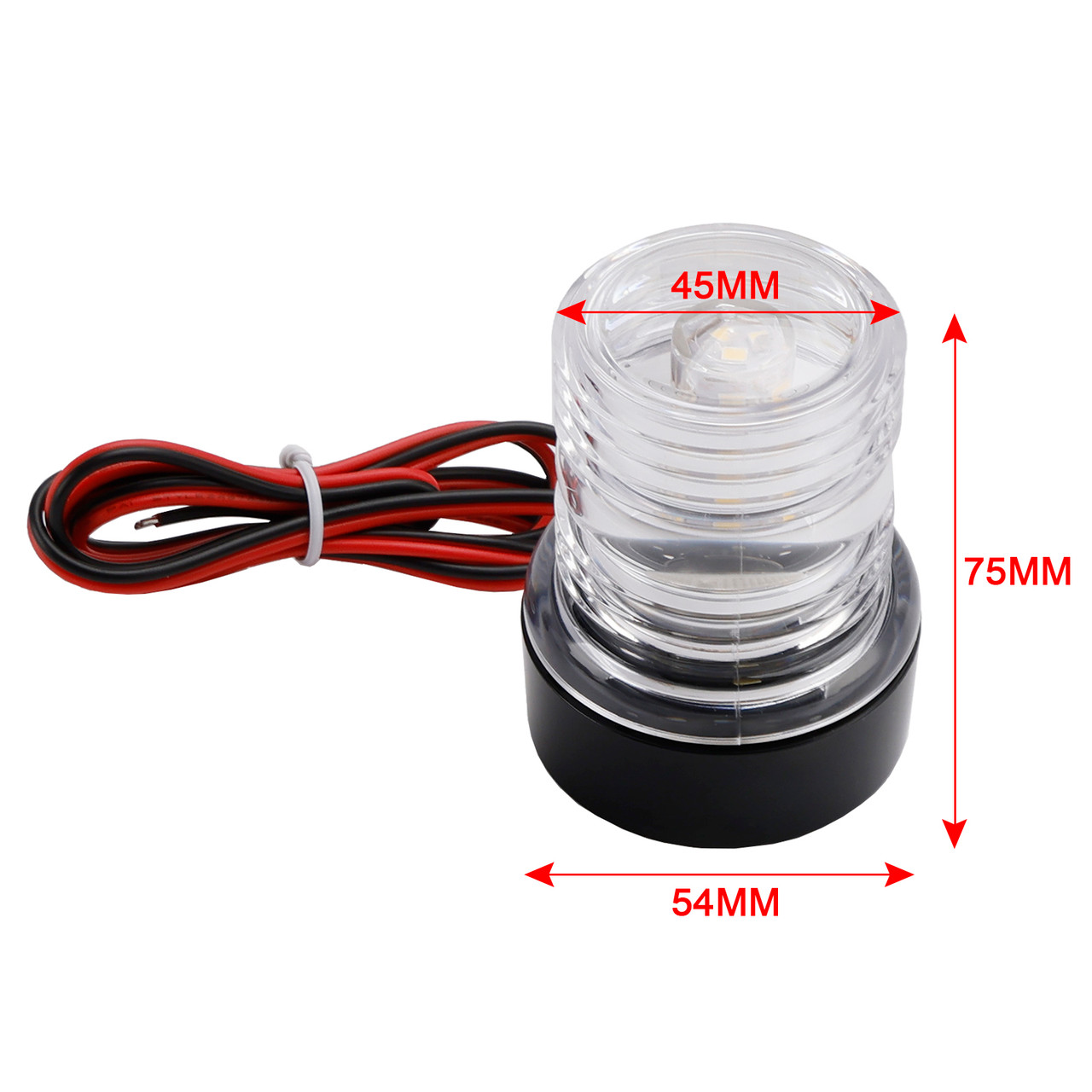 2.7W LED Navigation Signal Light Anchor Vessel Round Lamp Boat Yacht IP66