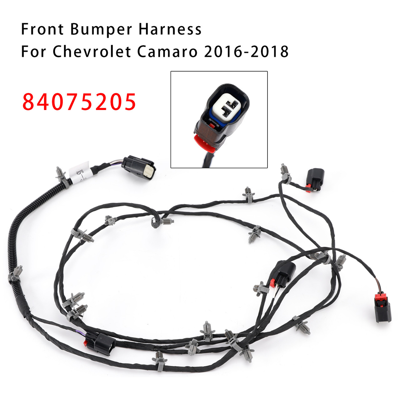 2016-2018 Chevrolet Camaro Front Bumper Grille Bumper Components Harness 84075205 Generic