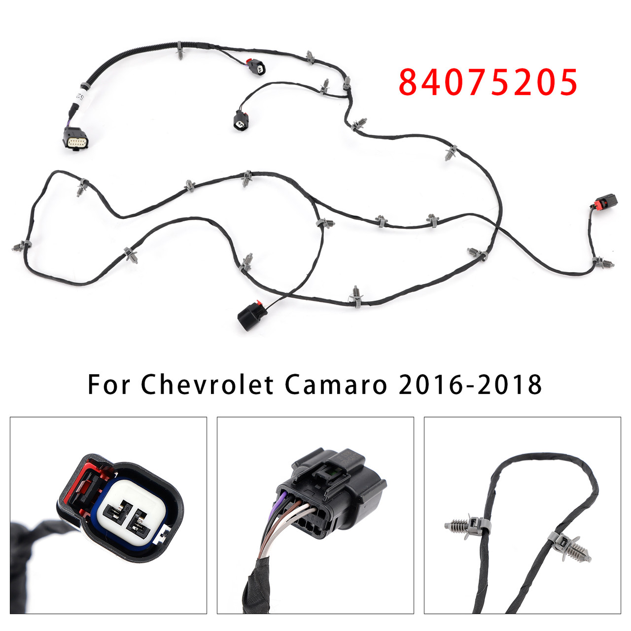 2016-2018 Chevrolet Camaro Front Bumper Grille Bumper Components Harness 84075205 Generic