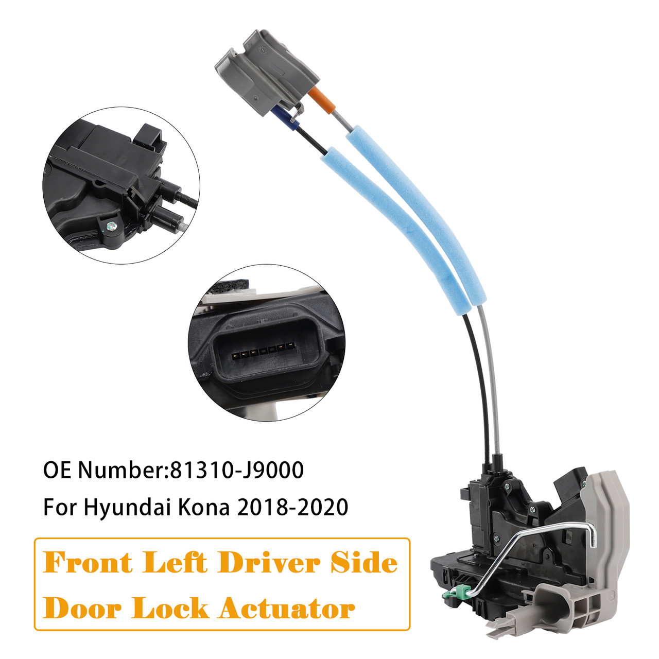 2018-2020 Hyundai Kona Front Left Driver Side Door Lock Actuator 81310-J9000 Generic