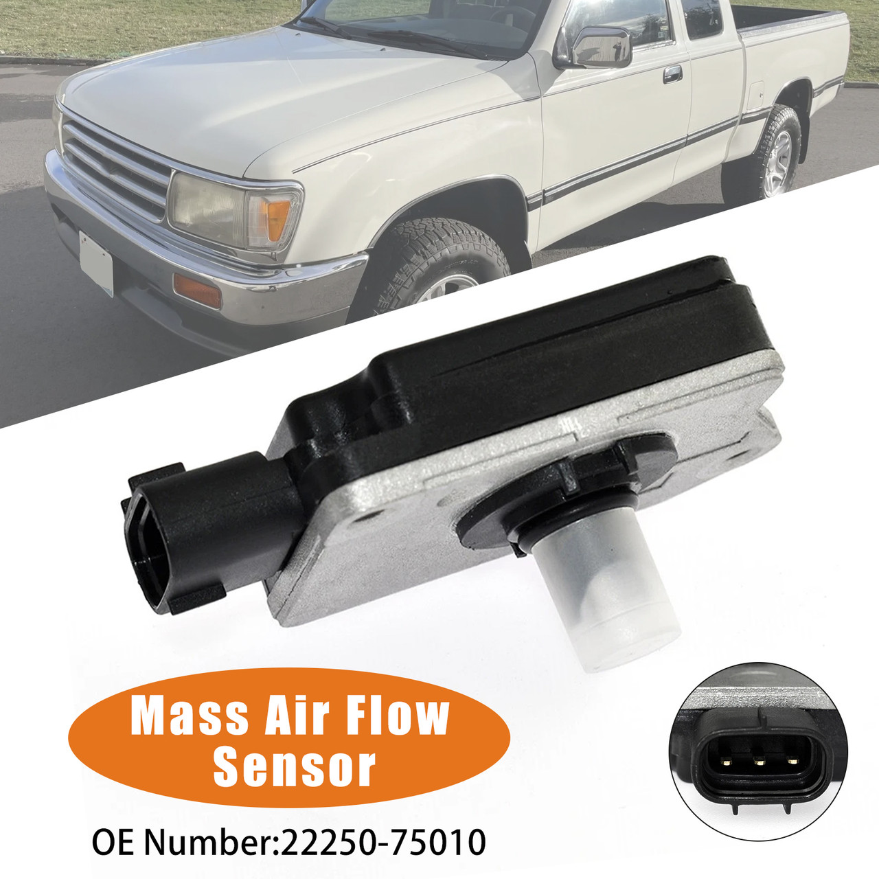 1996 Toyota 4Runner 2.7L Mass Air Flow Sensor 22250-75010 Generic