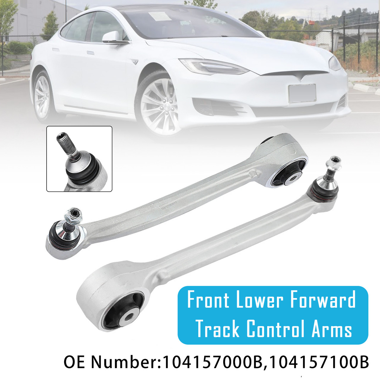 2015-2022 Tesla Model X 5YJX 2x Front Lower Forward Track Control Arms 104157000B Generic