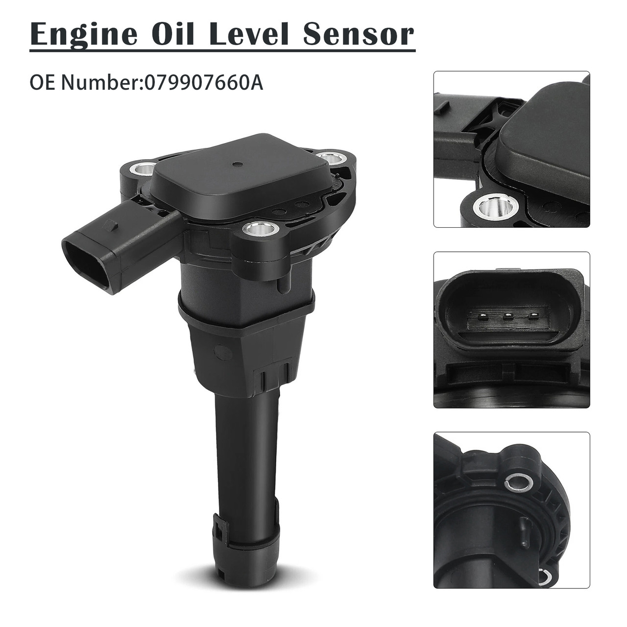2012-2023 Audi A4 A5 A6 A7 A8 Q5 Q7 R8 3.0 TDI Engine Oil Level Sensor 079907660A Generic