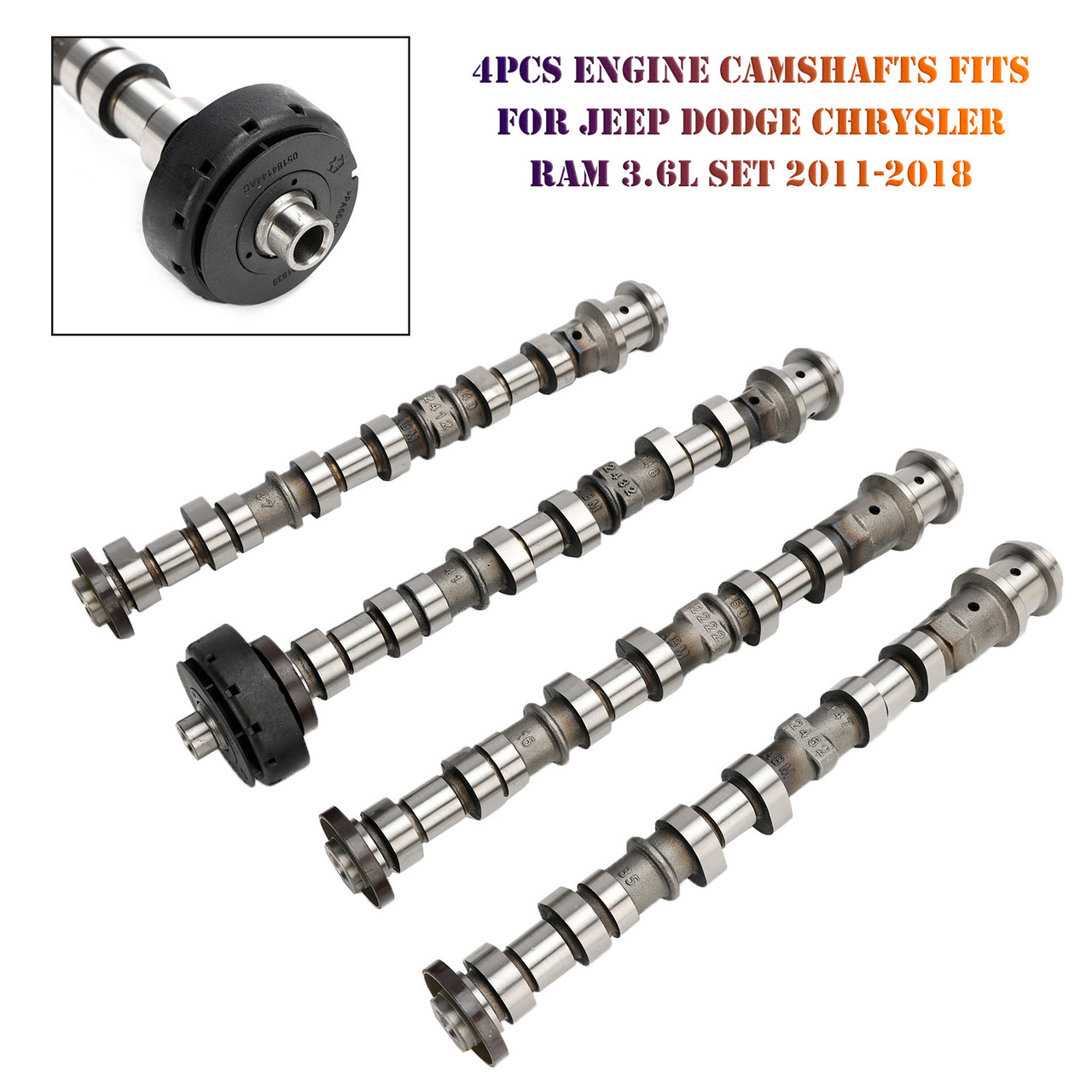Ram C/V 2012-2015 with 3.6L engine only 4Pcs Engine Camshafts