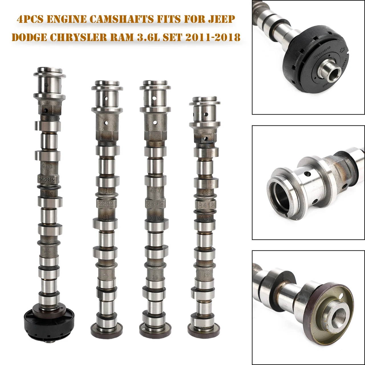 Ram Promaster 2500 2014-2021 with 3.6L engine only 4Pcs Engine Camshafts
