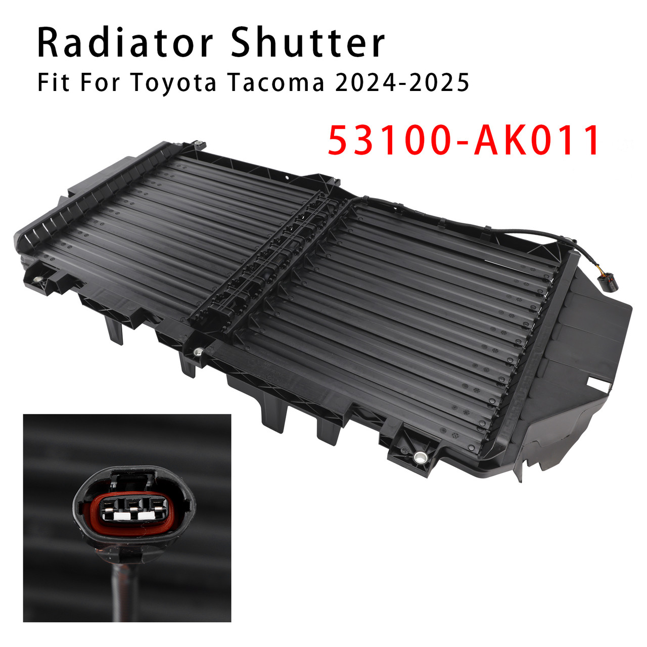 2024-2025 Toyota Tacoma 2.4L Radiator Shutter With Motor 53100-AK011 Generic