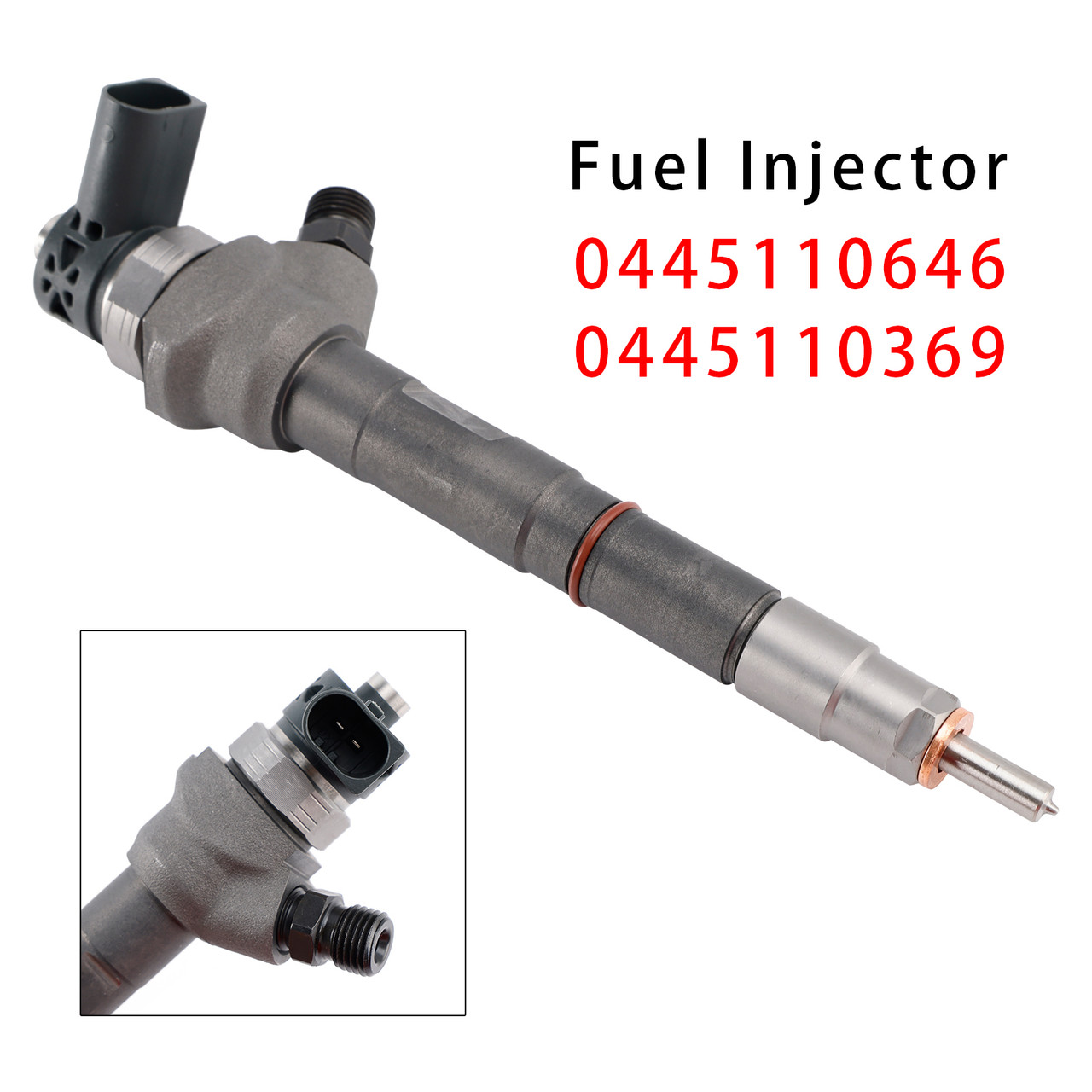 2008-2022 VW AMAROK BEETLE CC GOLF PASSAT JETTA TIGUAN 2.0L TDI 1Pcs Fuel Injector 0445110646 0445110369 Generic