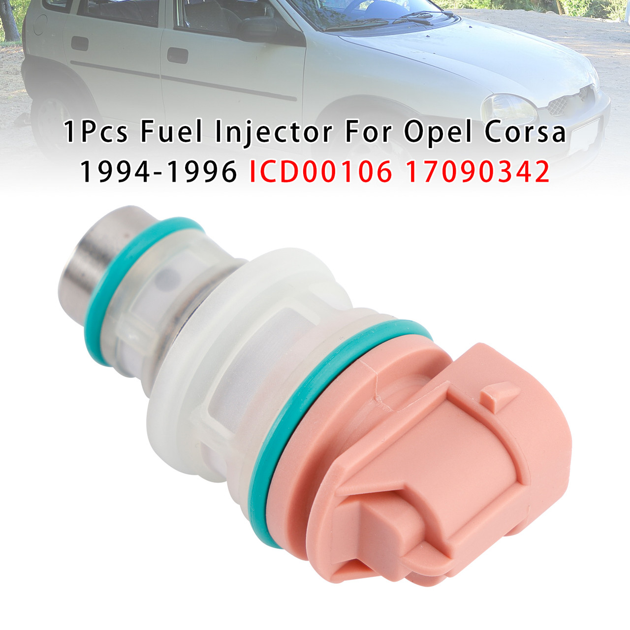 1994-1996 Opel Corsa 1Pcs Fuel Injector ICD00106 17090342 Generic