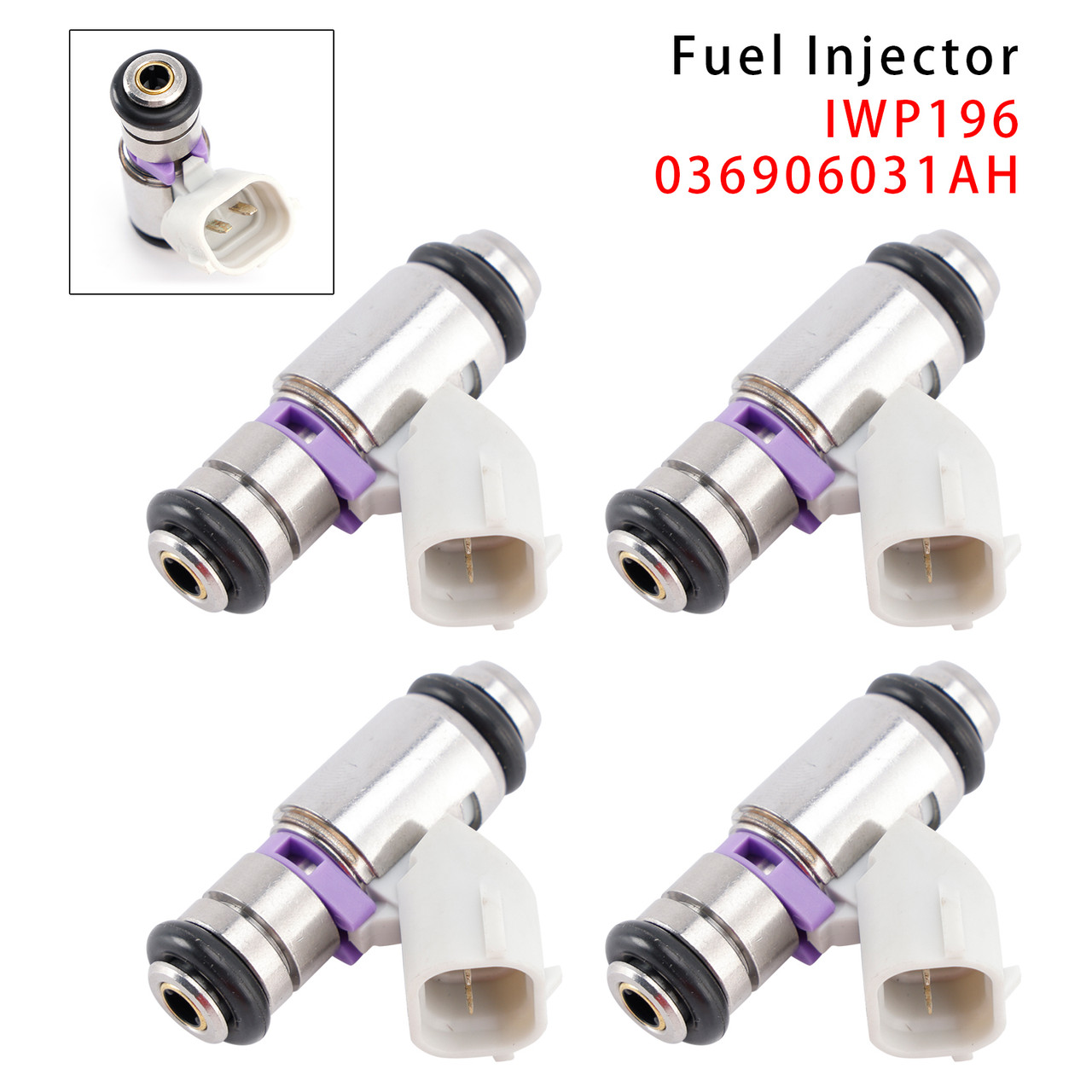 4Pcs Fuel Injector For VW Golf Polo Seat Toledo Skoda Fabia IWP196 036906031AH