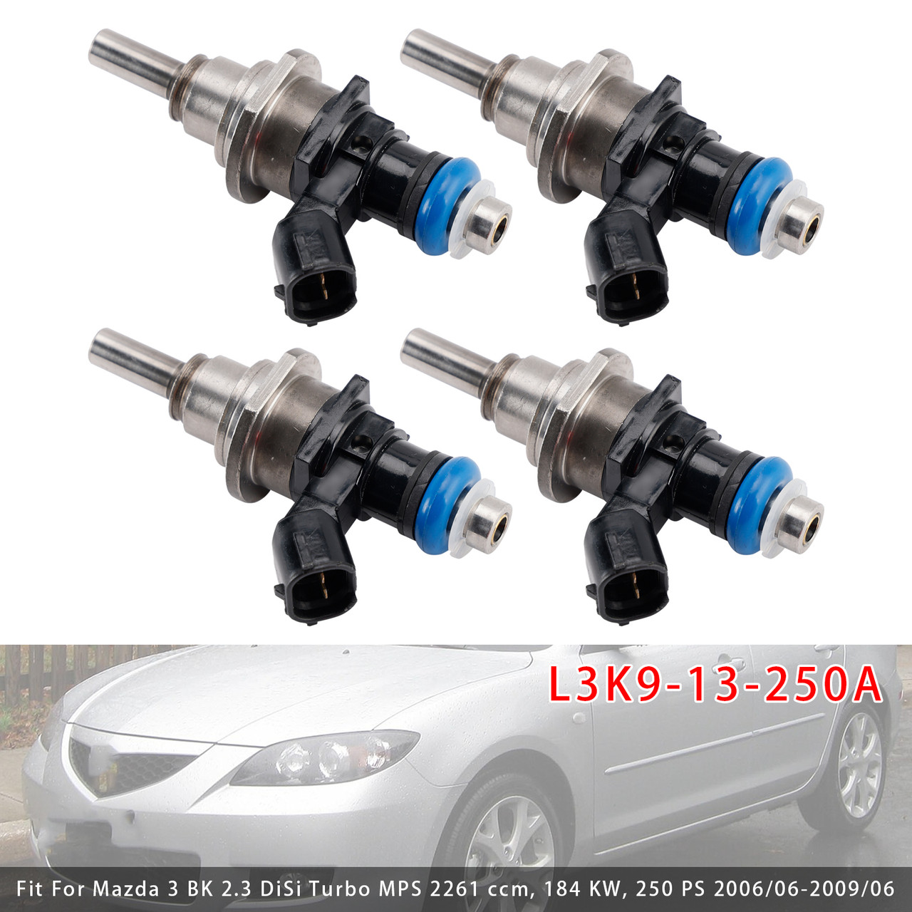 2006-2014 Mazda 3 CX-7 4Pcs Fuel Injector L3K9-13-250A Generic