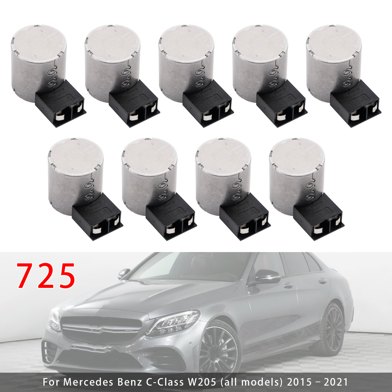 2015-onwards Mercedes Benz GLC SUV 9PCS 725 Transmission Solenoid Kit Generic