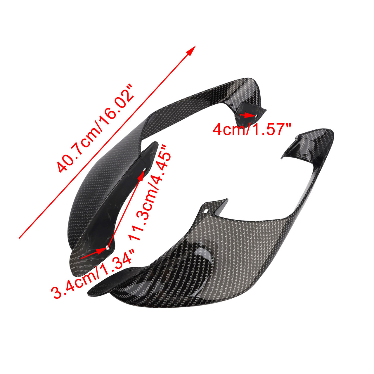 2021-2024 Yamaha YZF R1 R1M Front Side Winglets Carbon Generic