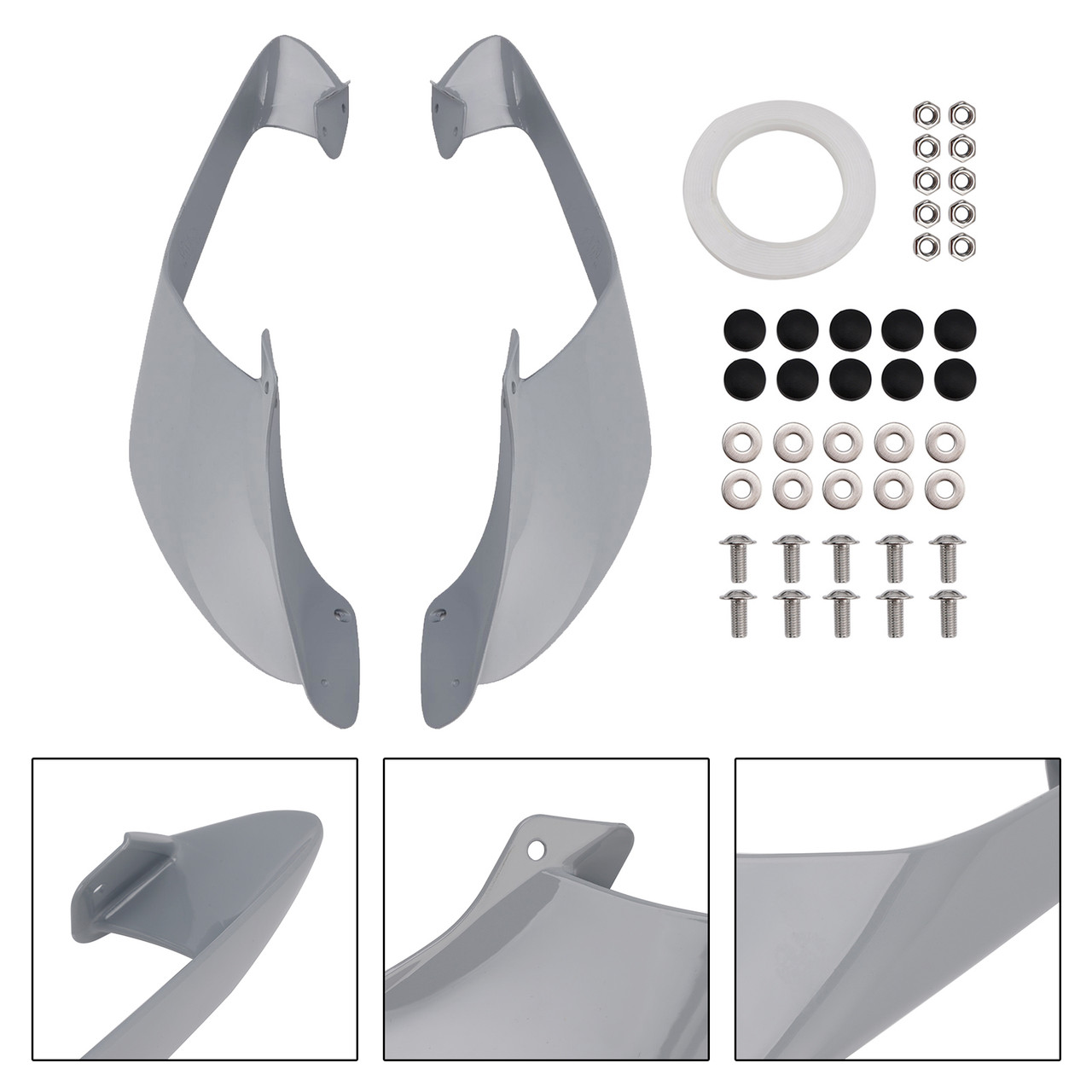 2021-2024 Yamaha YZF R1 R1M Front Side Winglets Gray Generic