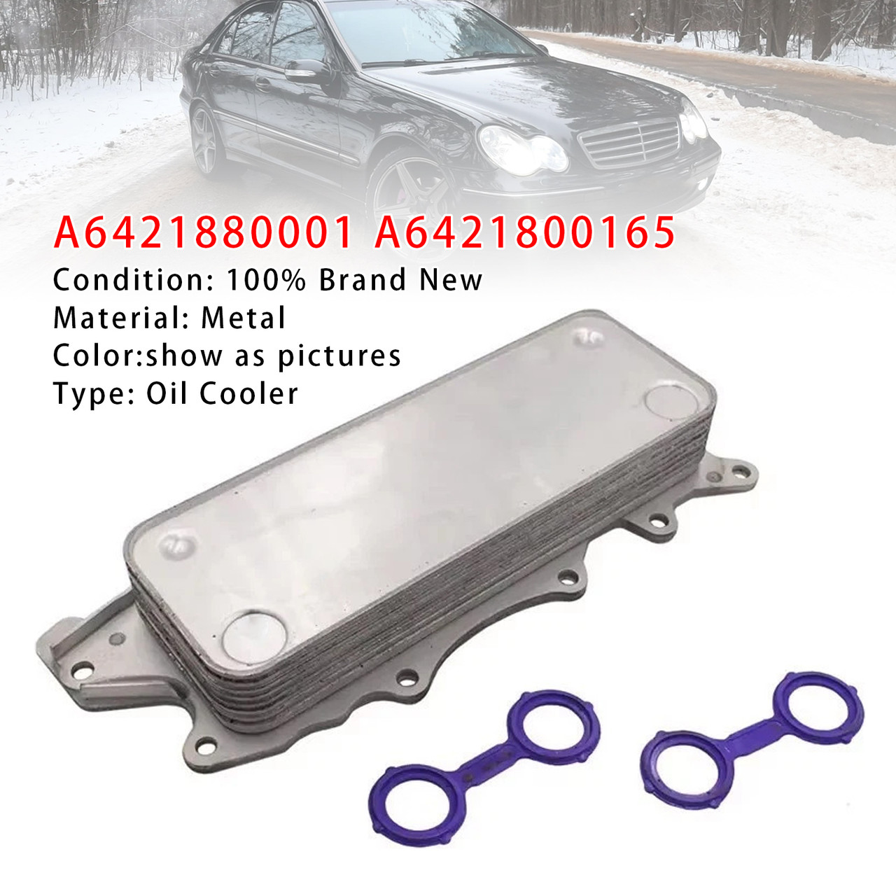2009 2011 MERCEDES-BENZ M-Class W164 Oil Cooler A6421880001 A6421800165