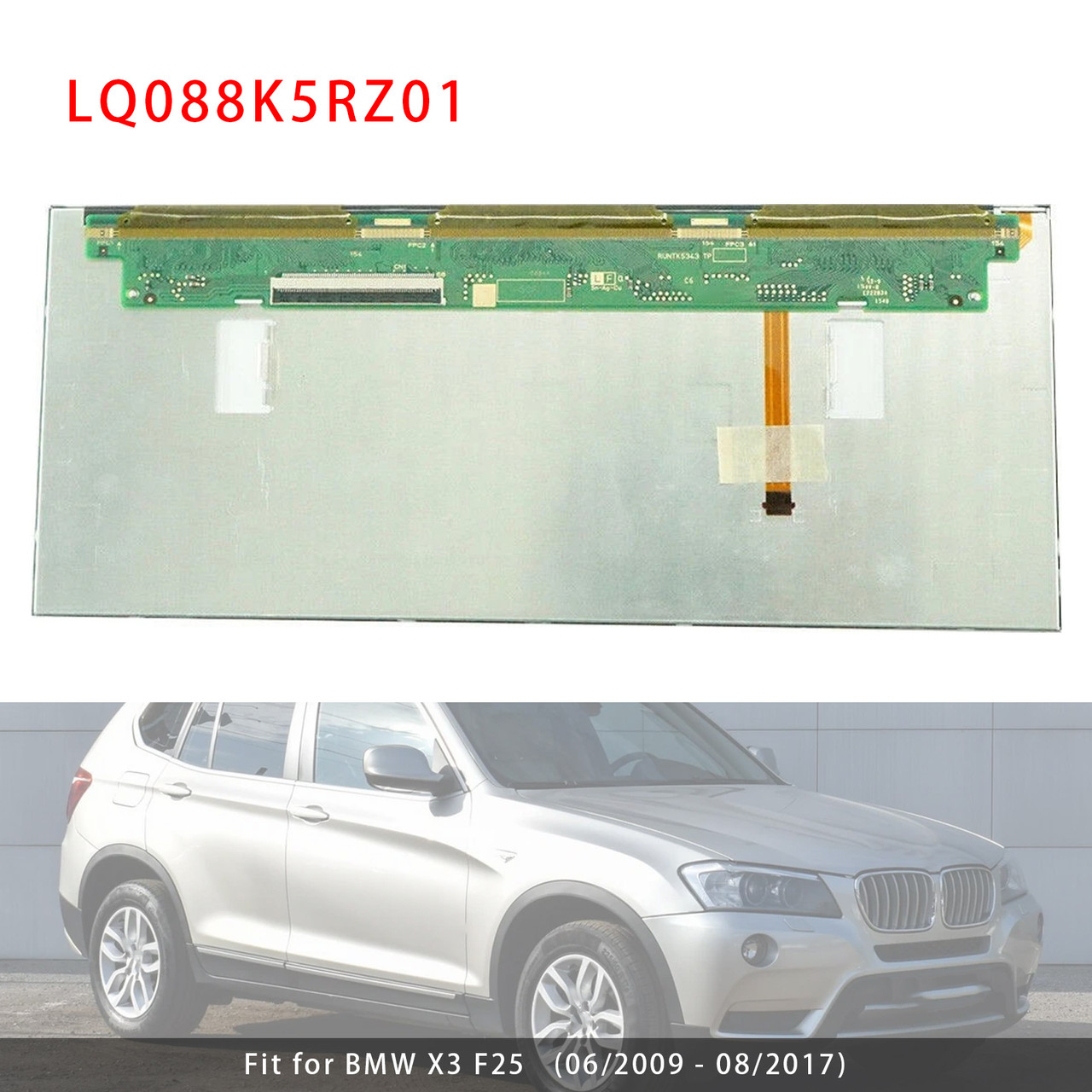 2009-2017 BMW X3 F25 8.8" LCD Screen Assembly  Display Screen LQ088K5RZ01 Generic