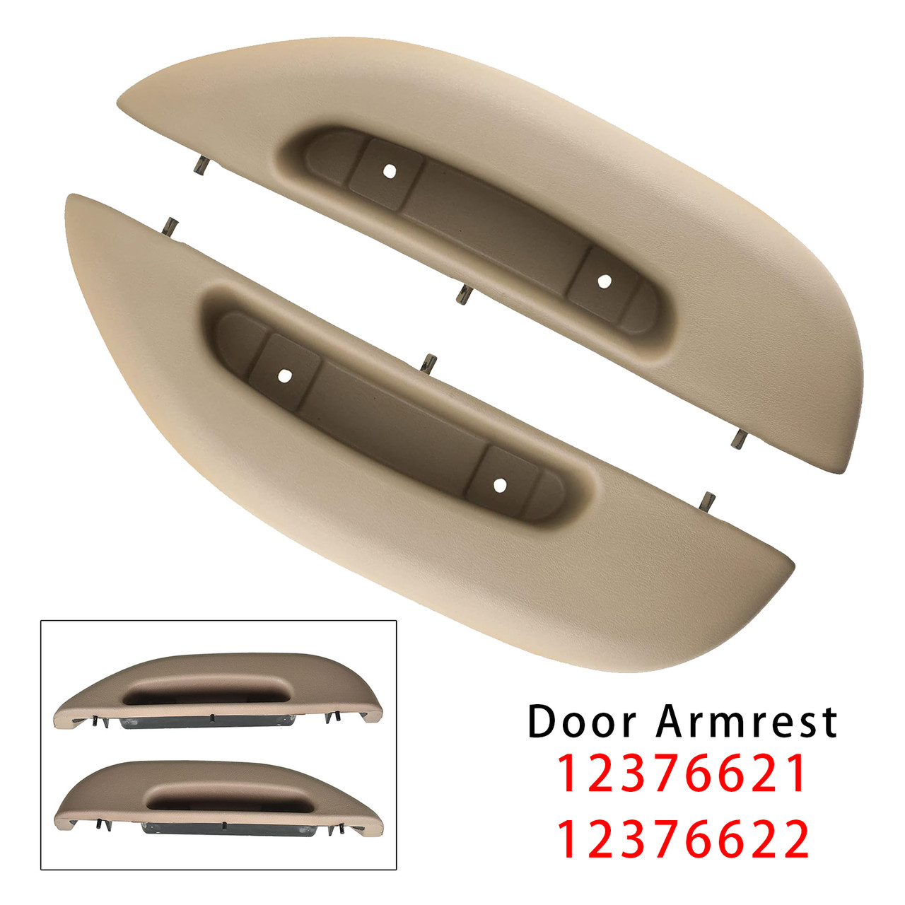 1996-2002 Chevrolet Express 1500 2500 3500  2PCS Door Armrest Pull Handle Cover