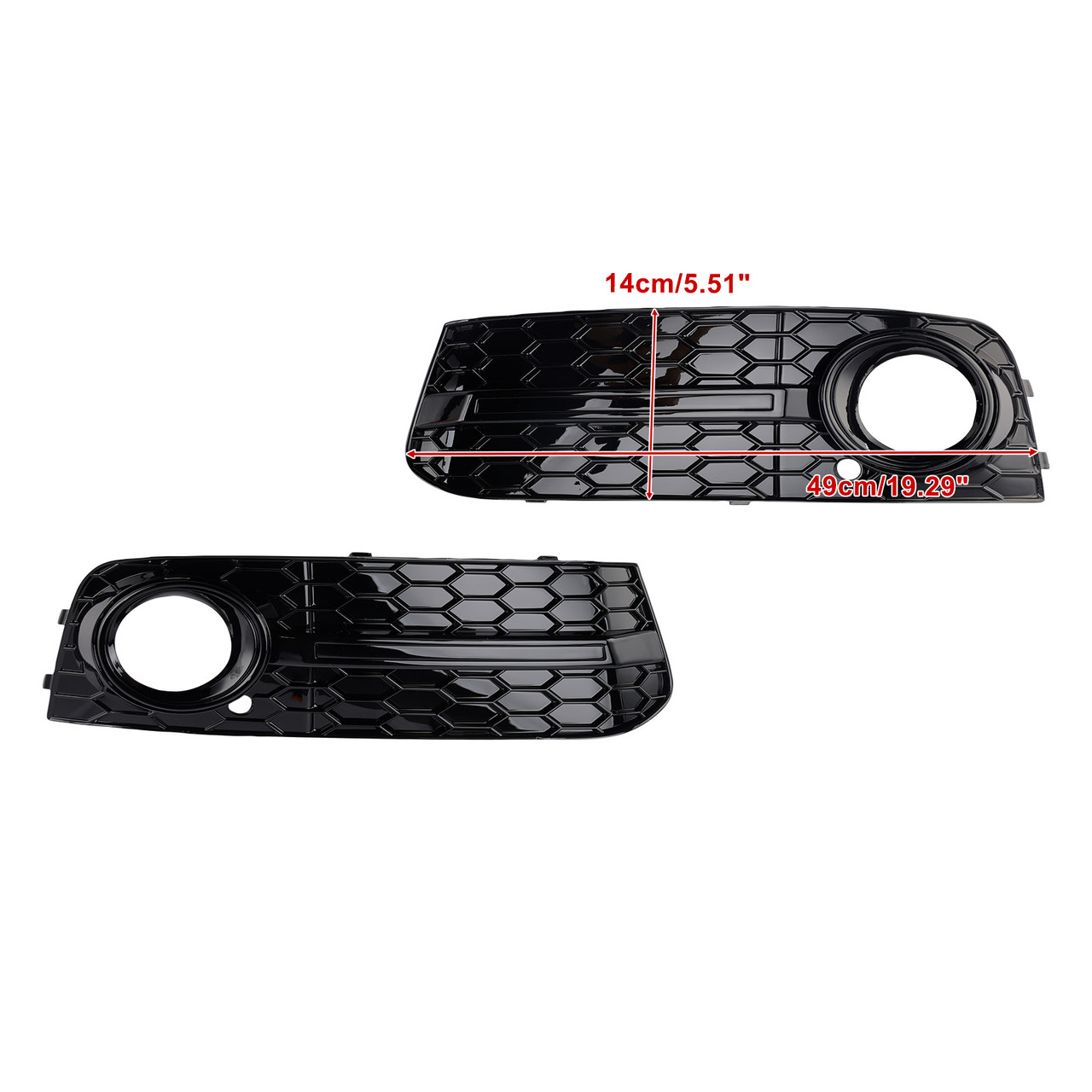2009-2012 Audi A4 B8 Fog Light Cover Standard Version Black Generic