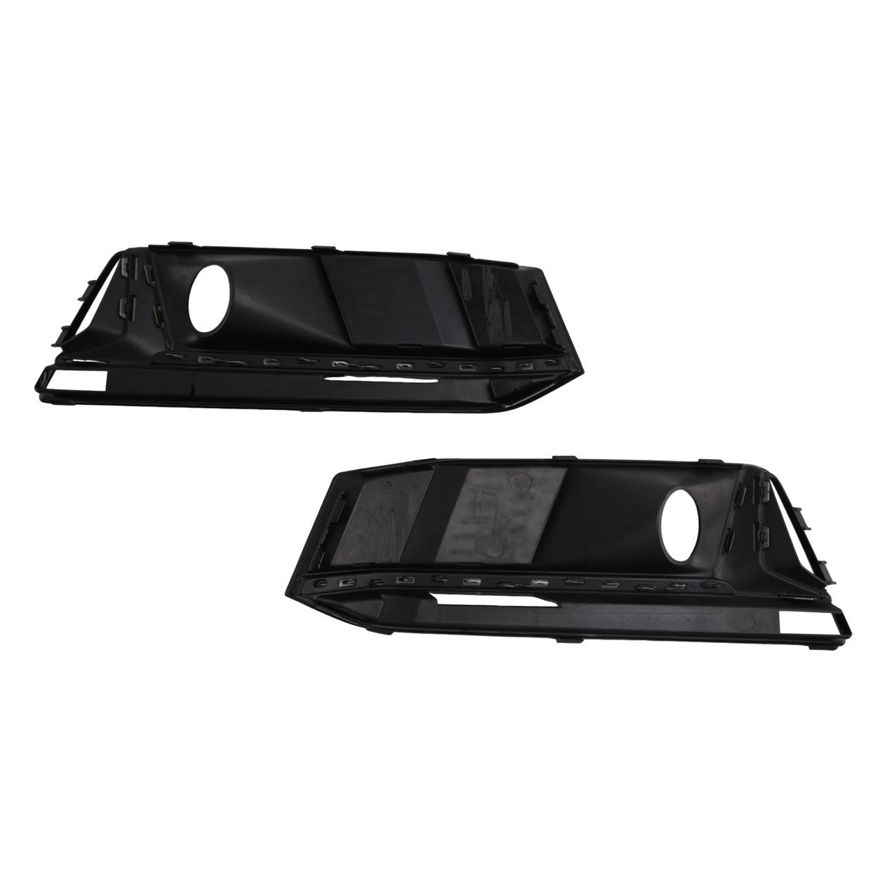 2016-2019 Audi A4 B9 S4 2PCS Black Front Bumper Foglight Grille Generic