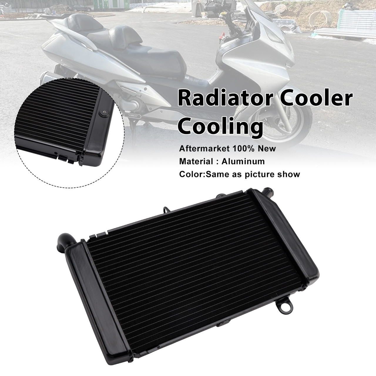 2002-2004 Honda Silverwing FSC400 Radiator Cooler Cooling Black Generic