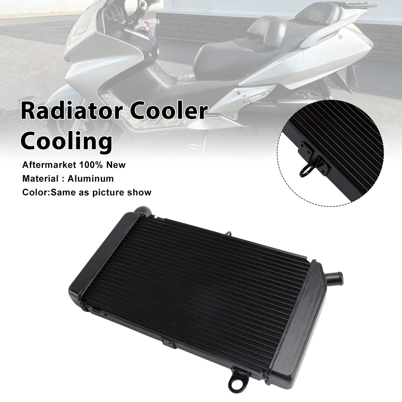 2002-2004 Honda Silverwing FSC400 Radiator Cooler Cooling Black Generic