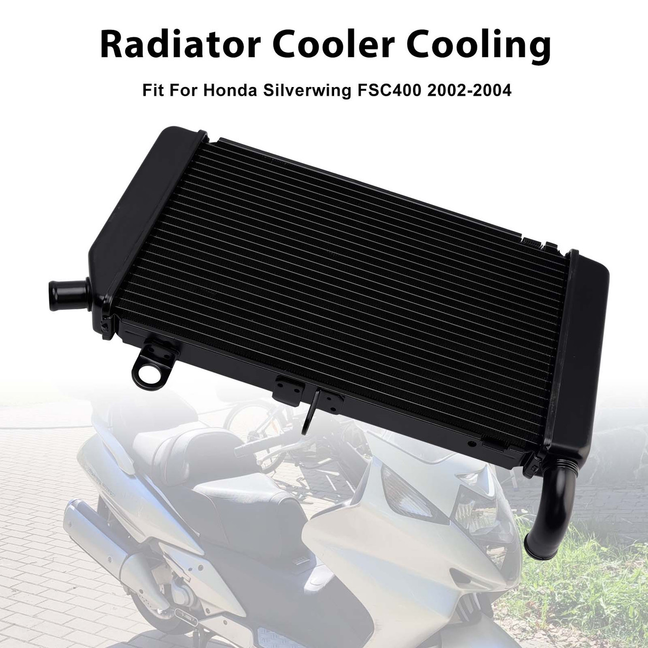 2002-2004 Honda Silverwing FSC400 Radiator Cooler Cooling Black Generic