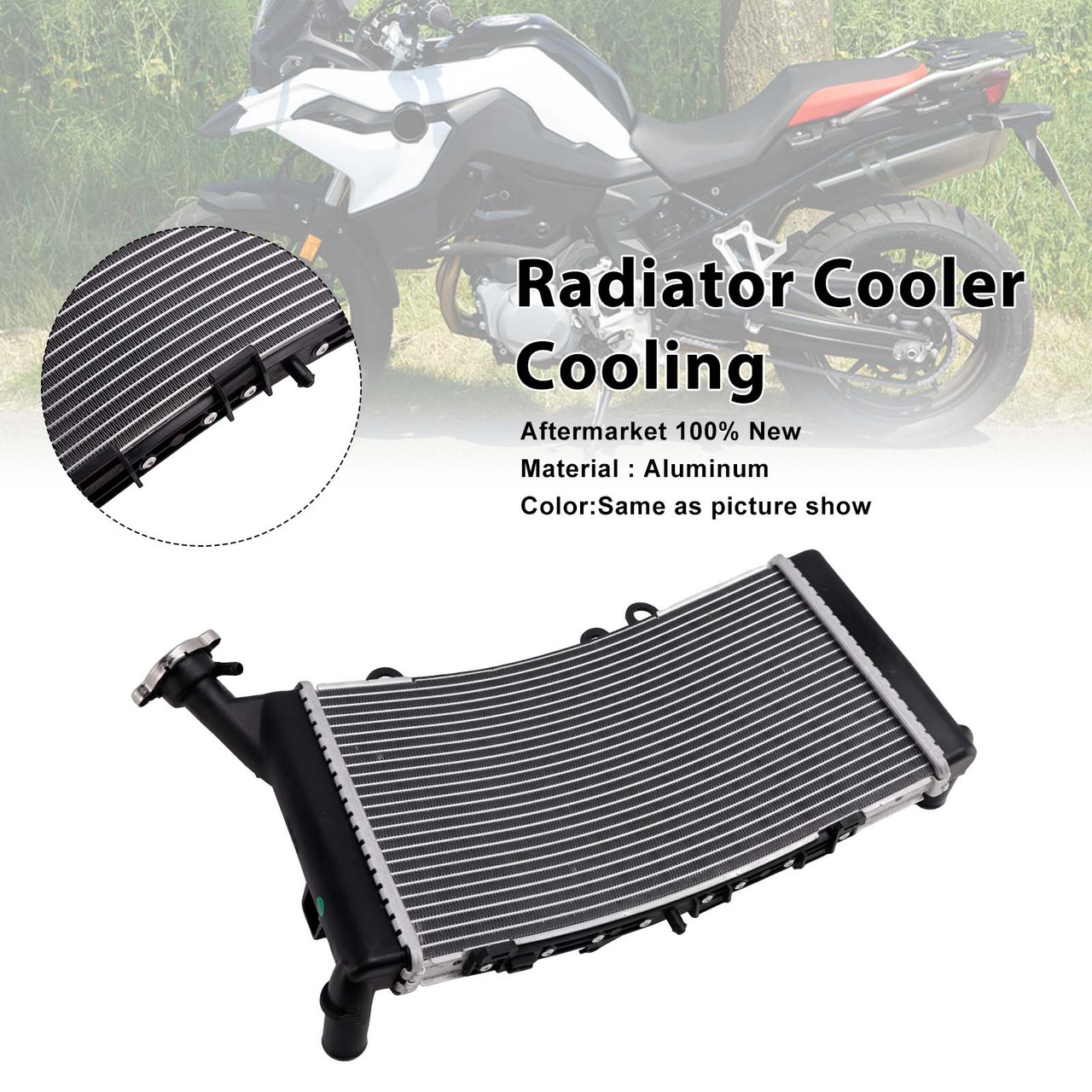 2019-2024 BMW F750GS F850GS F850GS Adventure Radiator Cooler Silver Generic