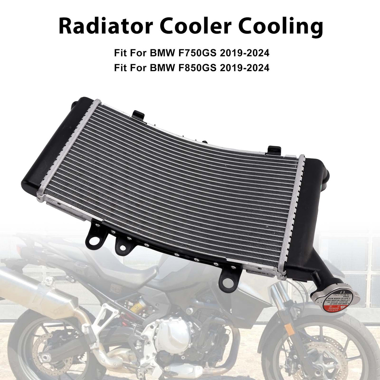 2019-2024 BMW F750GS F850GS F850GS Adventure Radiator Cooler Silver Generic