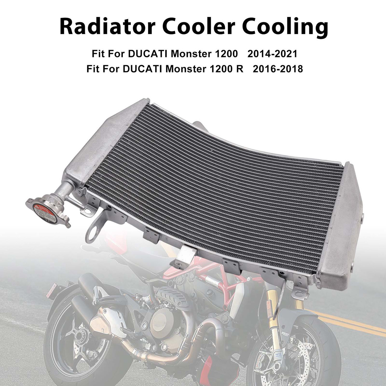 2017-2020 DUCATI SuperSport 936 939 950 Radiator Cooler Silver Generic