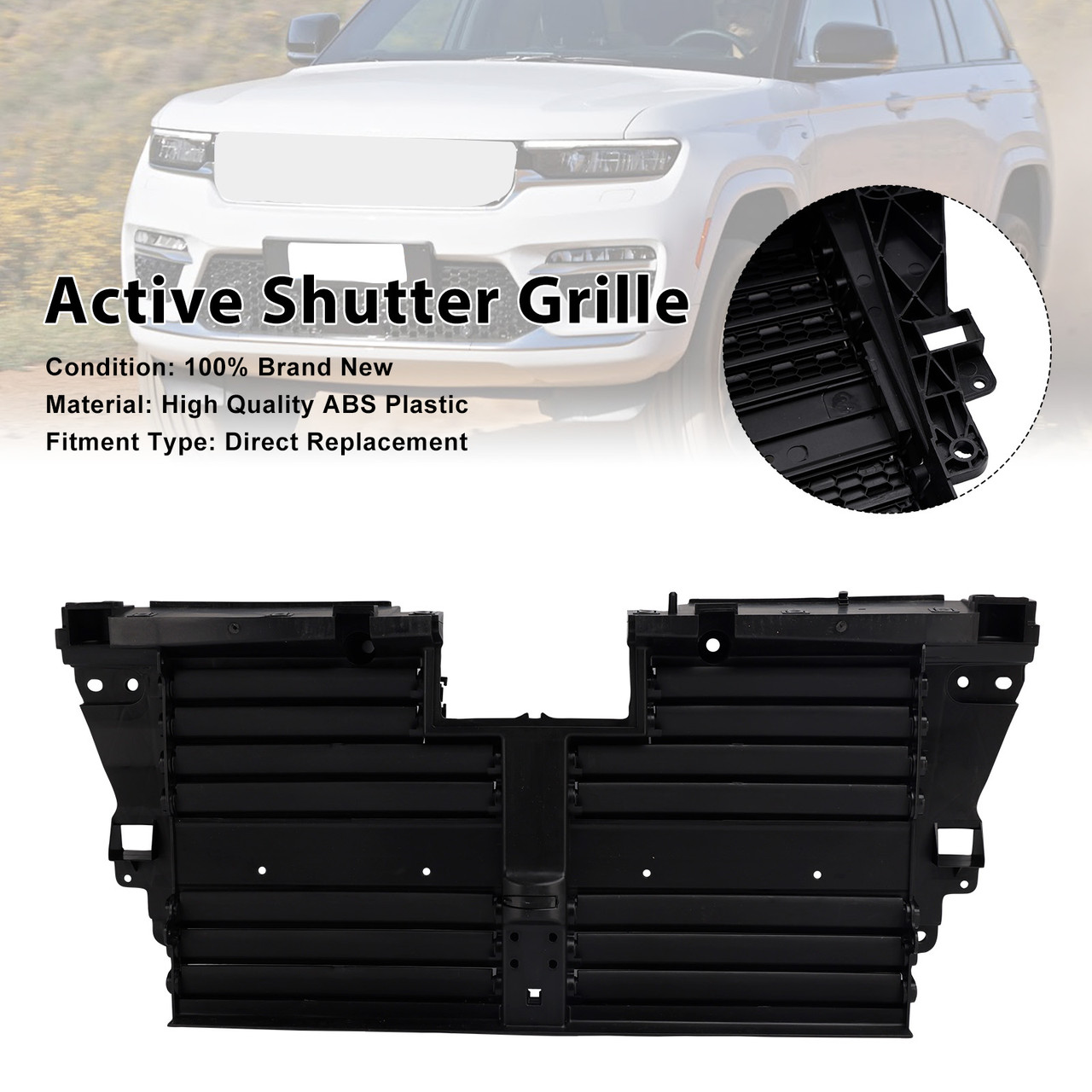 2021-2026 Jeep Grand Cherokee Active Shutter Grille 68508765AB Generic