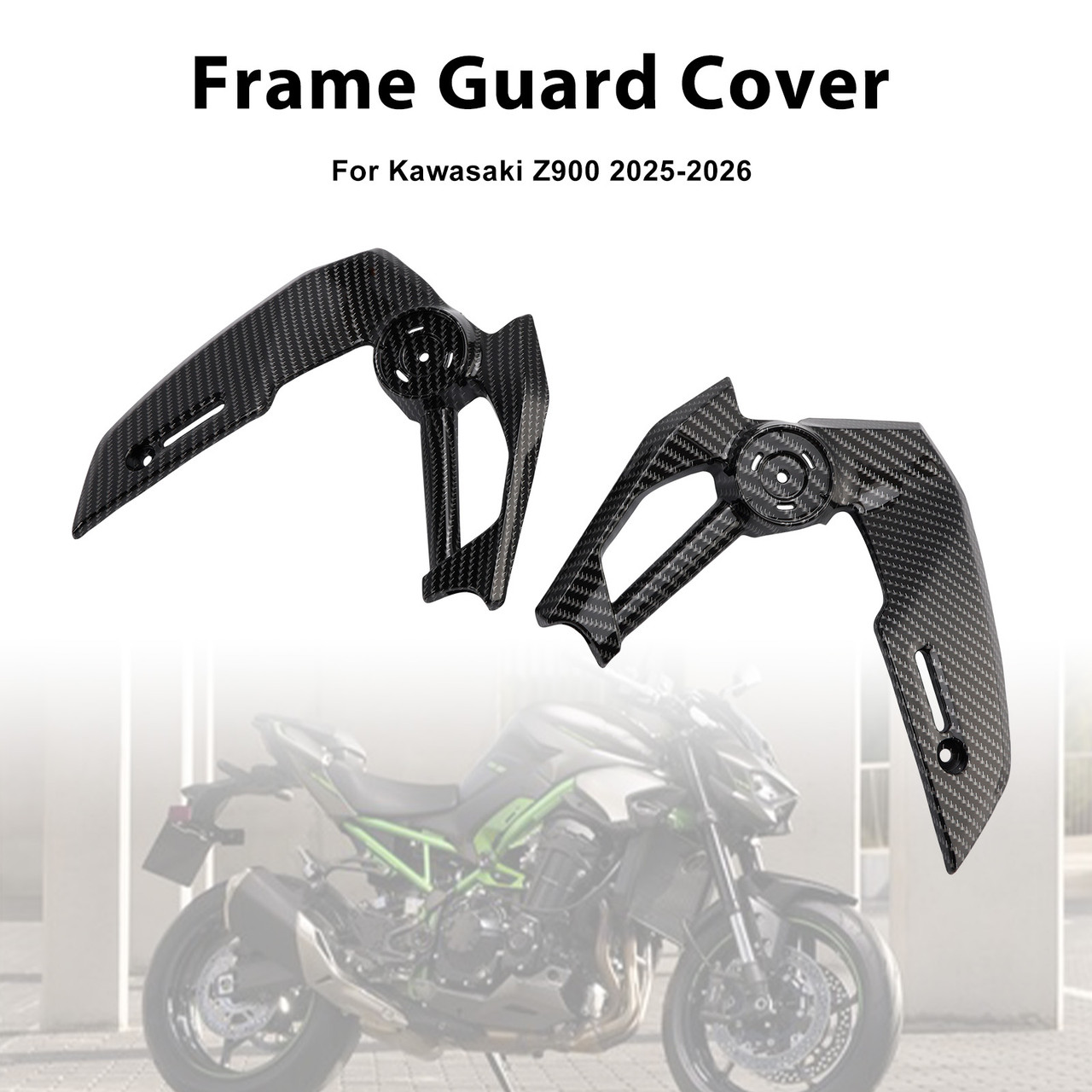 2025-2026 Kawasaki Z900 Frame Side Cover Guard Fairing Carbon Generic