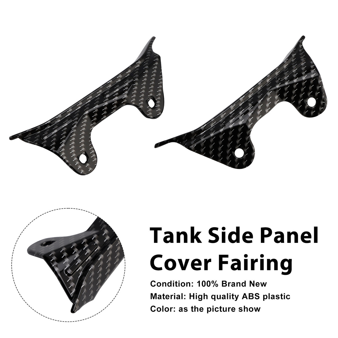 2025-2026 Kawasaki Z900 Tank Side Interior Cover Panel Fairing Carbon Generic