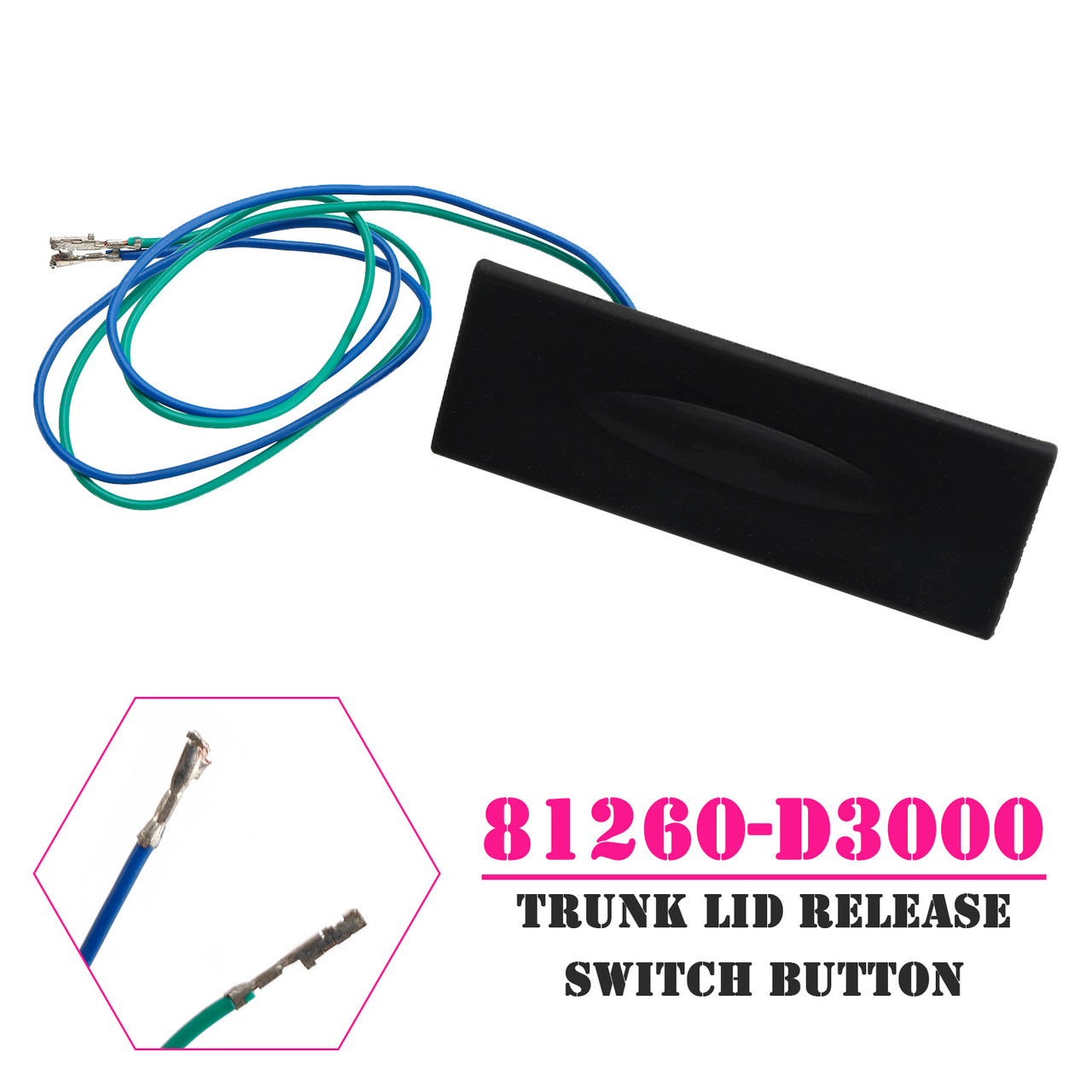 2016-2018 Hyundai Tucson 1.6L 2.0L Trunk Lid Release Switch Button 81260-D3000 Generic