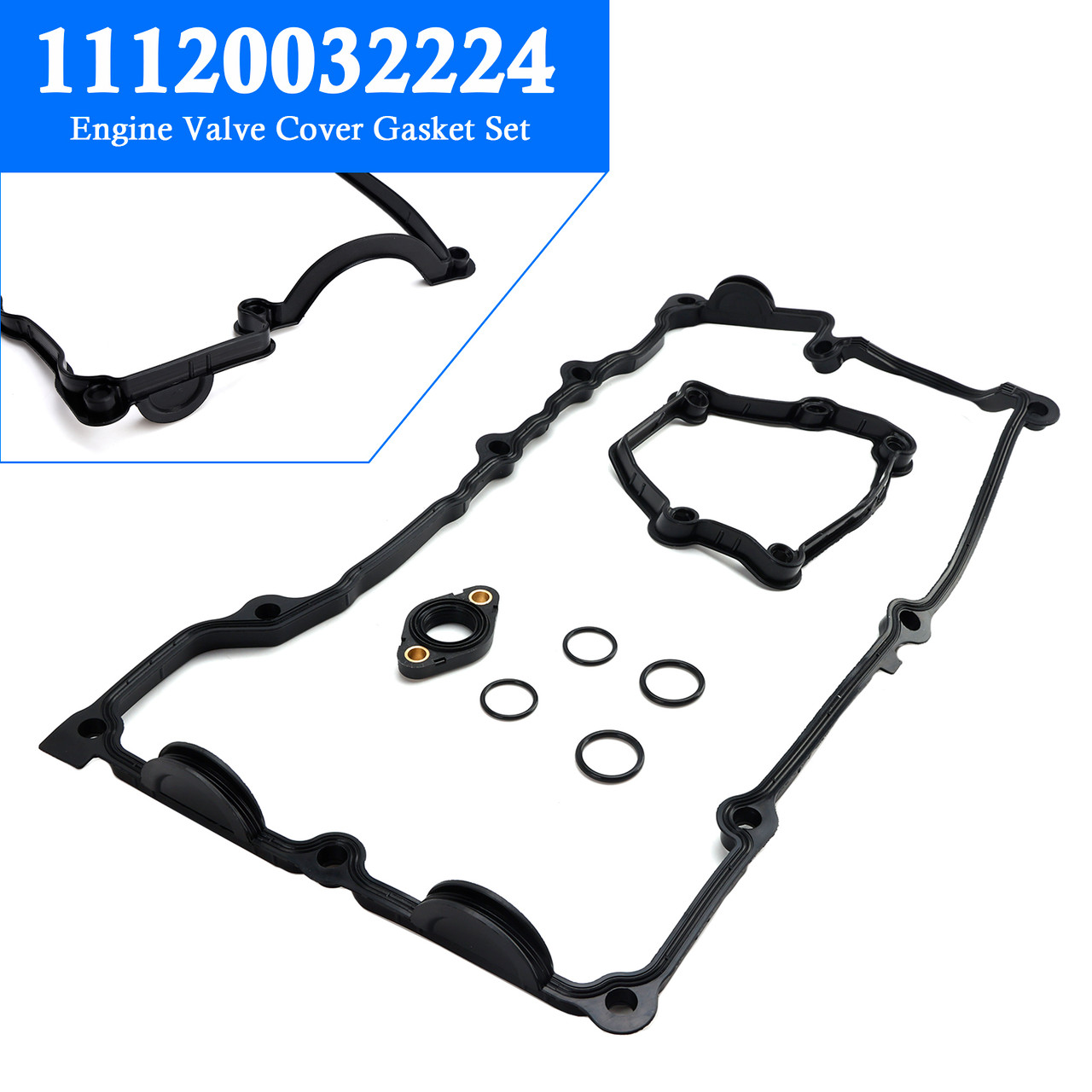 2001-2012 BMW 1 3/ Compact E87 E46 E90 Engine Valve Cover Gasket Set 11120032224 Generic