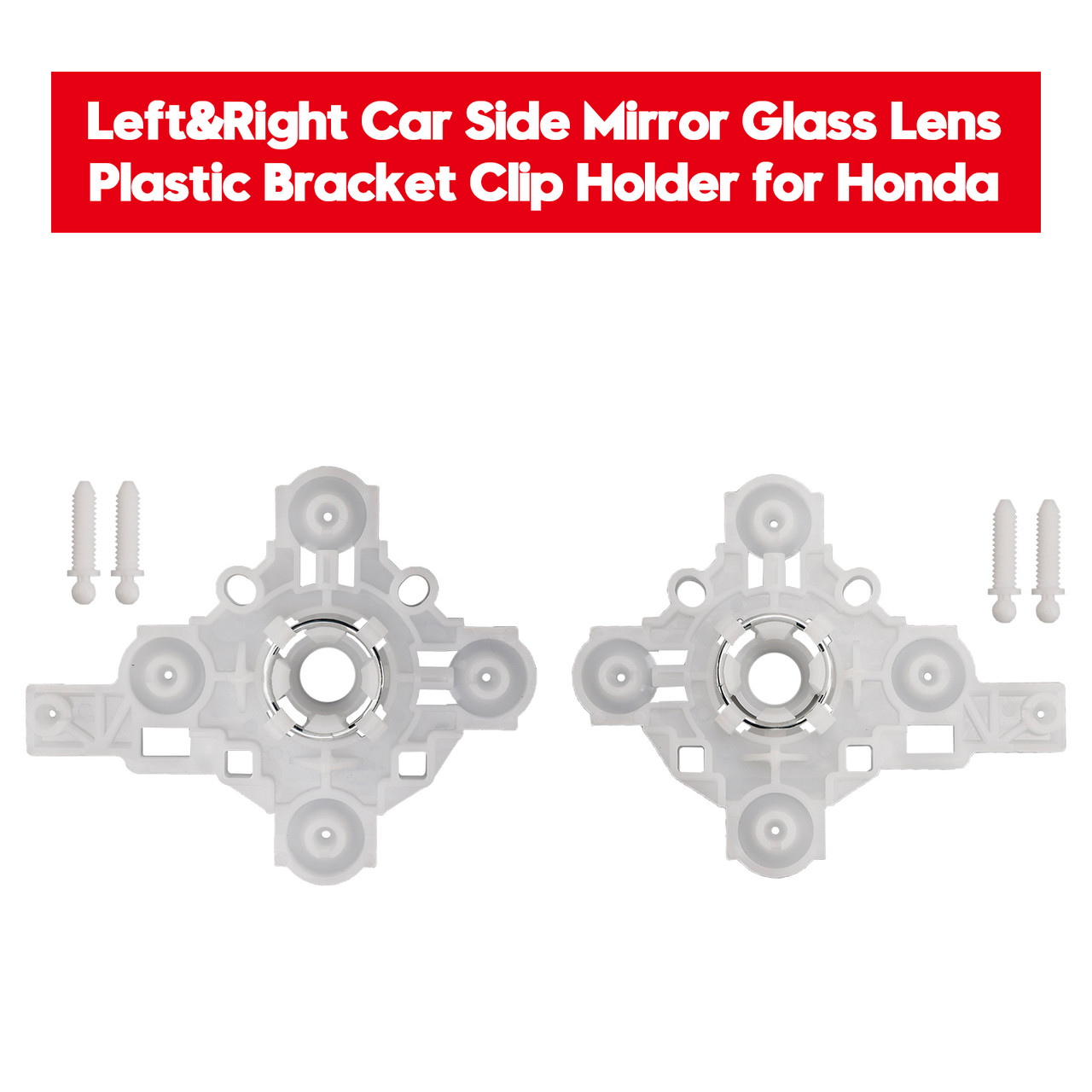 2018-2022 Honda Accord Left&Right Car Side Mirror Glass Lens Plastic Bracket Clip Holder Generic