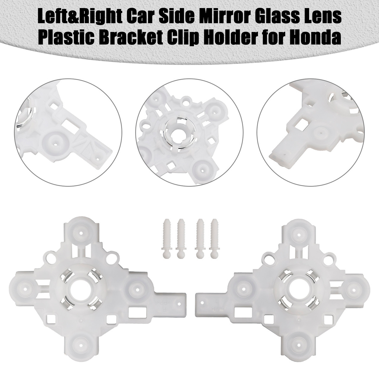 2017-2021 Honda CRV Left&Right Car Side Mirror Glass Lens Plastic Bracket Clip Holder Generic