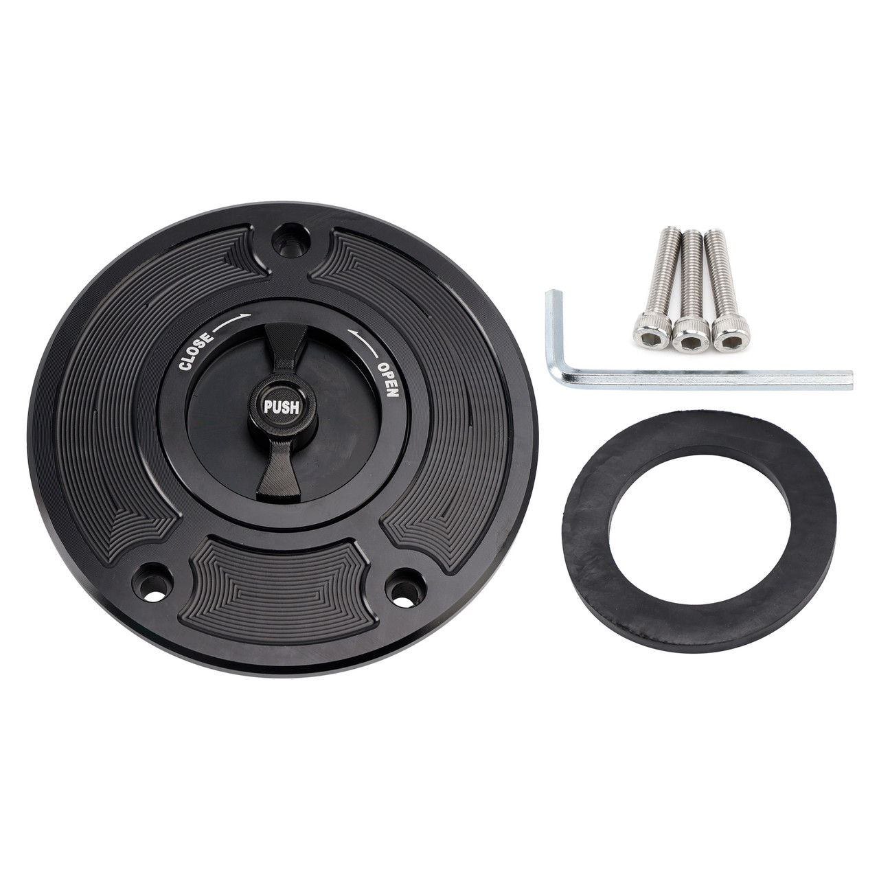 2003-2006 Kawasaki Z1000 Quick Release Keyless Fuel Gas Cap 118mm Black Generic