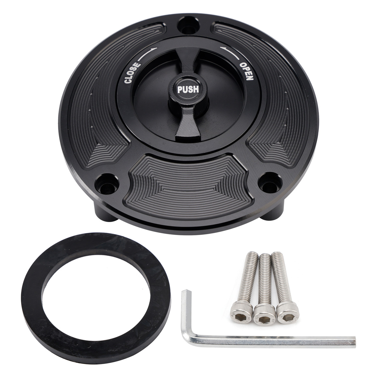 1990-2005 Ducati Supersport Quick Release Keyless Fuel Gas Cap 104mm Black Generic