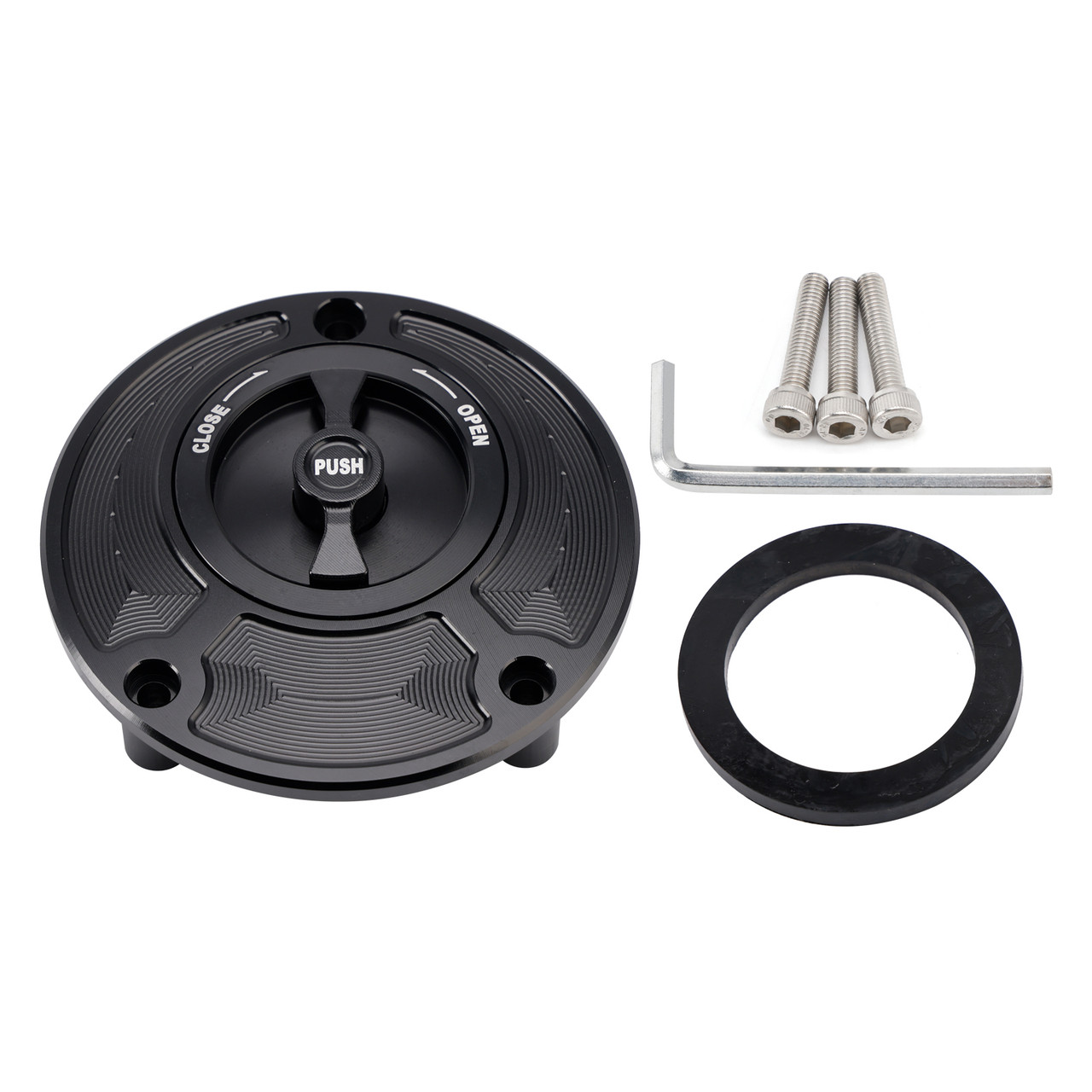 1990-2005 Ducati Supersport Quick Release Keyless Fuel Gas Cap 104mm Black Generic