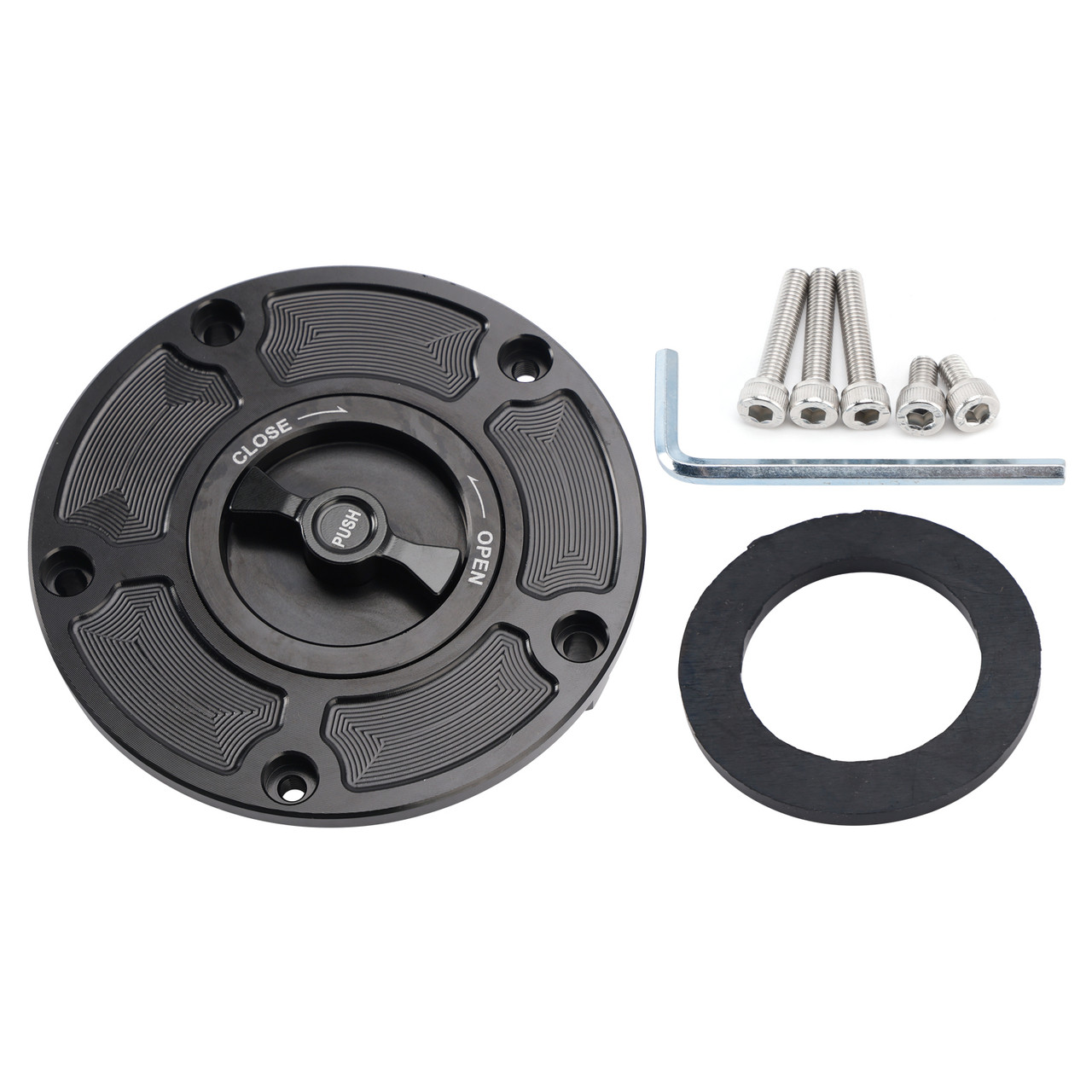 2022-2025 CFMoto 300SS 300NK Quick Release Keyless Fuel Gas Cap 114mm Black Generic