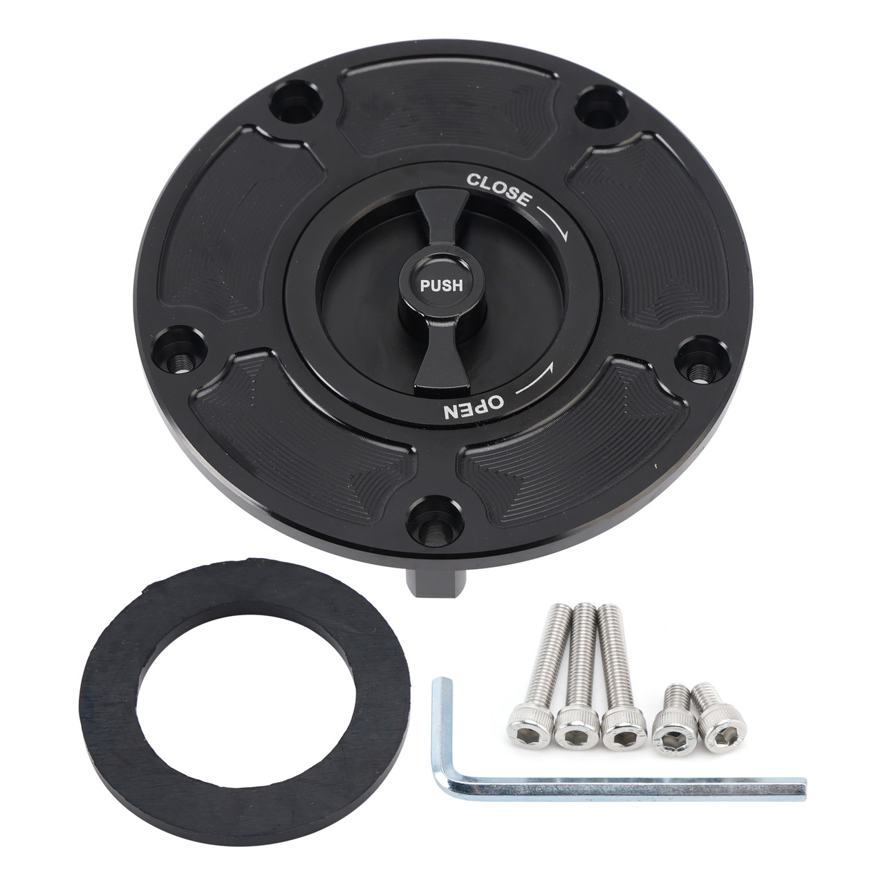 2022-2024 CFMoto 700CL-X/Sport Quick Release Keyless Fuel Gas Cap 114mm Black Generic