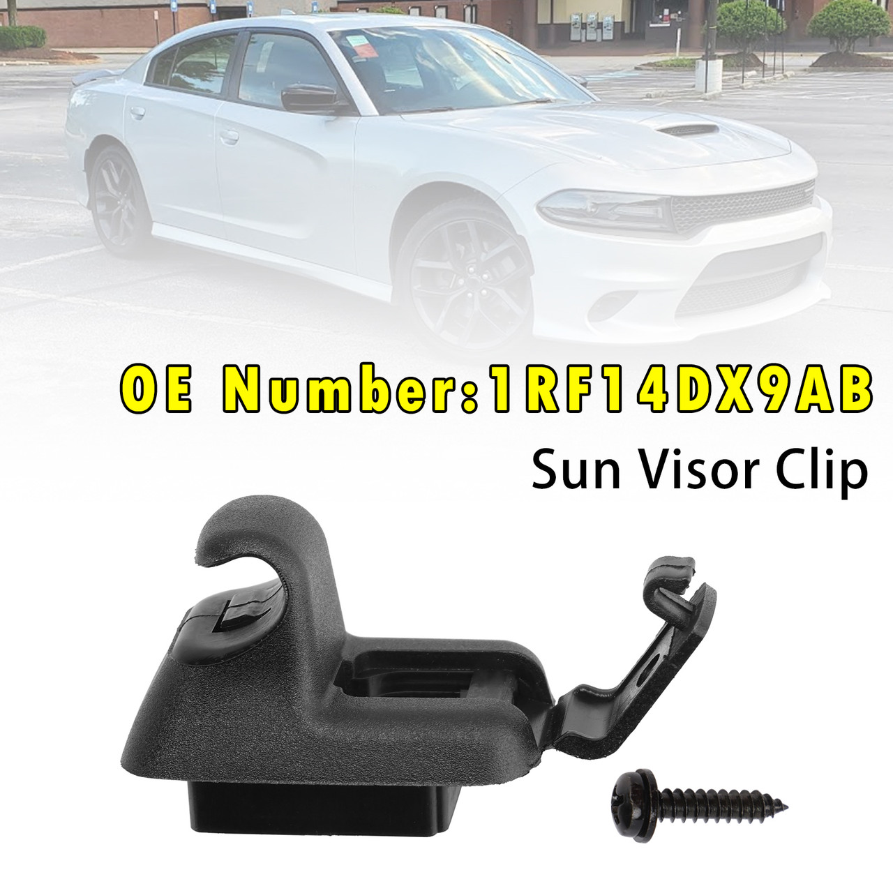 2011-2020 Dodge Charger Sun Visor Clip 1RF14DX9AB Black Generic